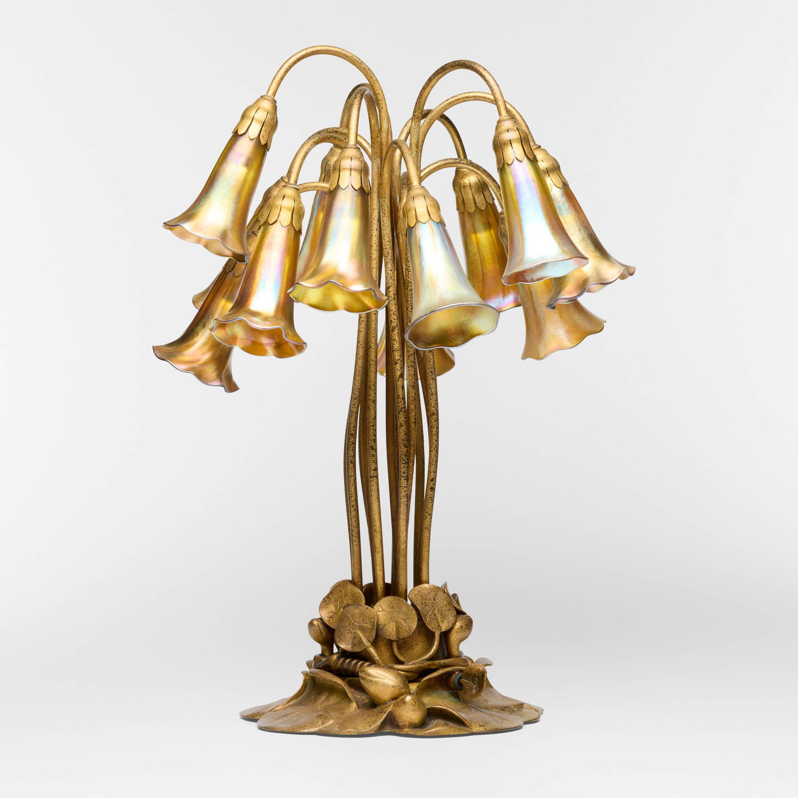 Tiffany Studios, Twelve-light Lily table lamp (1 of 7)