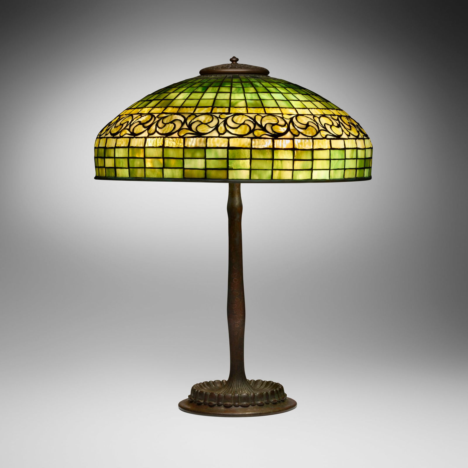 Tiffany Studios, Swirling Leaf adjustable table lamp (1 of 8)