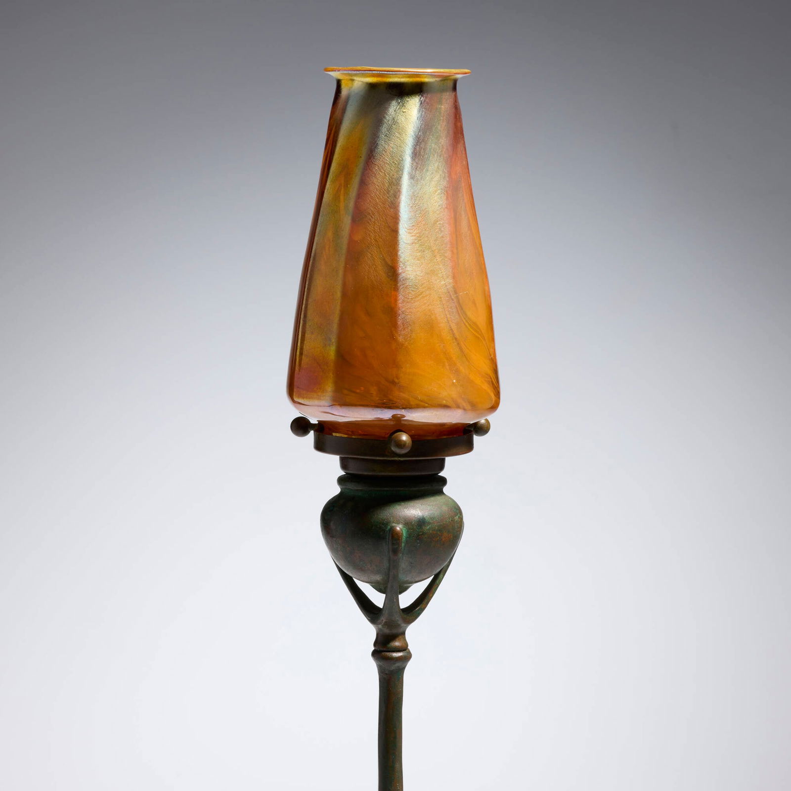Tiffany Studios, Root candlestick with shade - 5