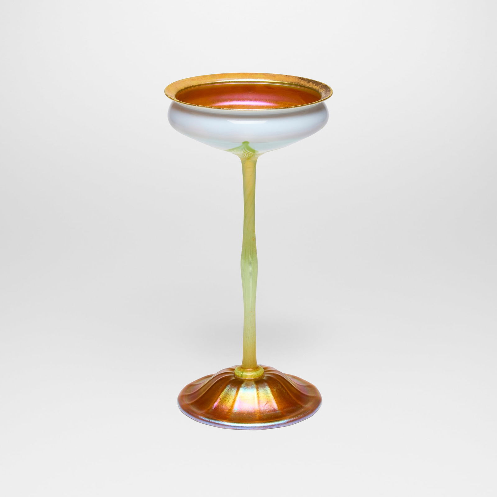 Tiffany Studios, Pulled-feather floriform vase - 2