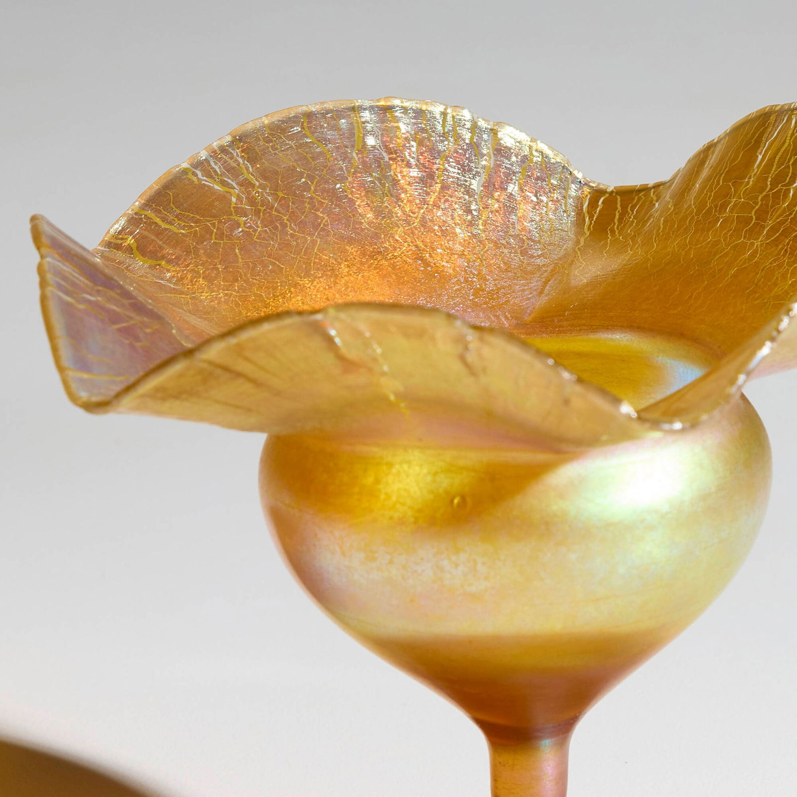 Tiffany Studios, Ruffled vase - 3