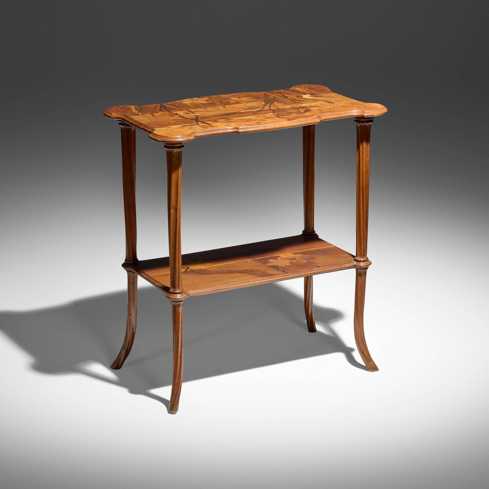 Emile Galle, Marquetry table with daffodils (1 of 5)