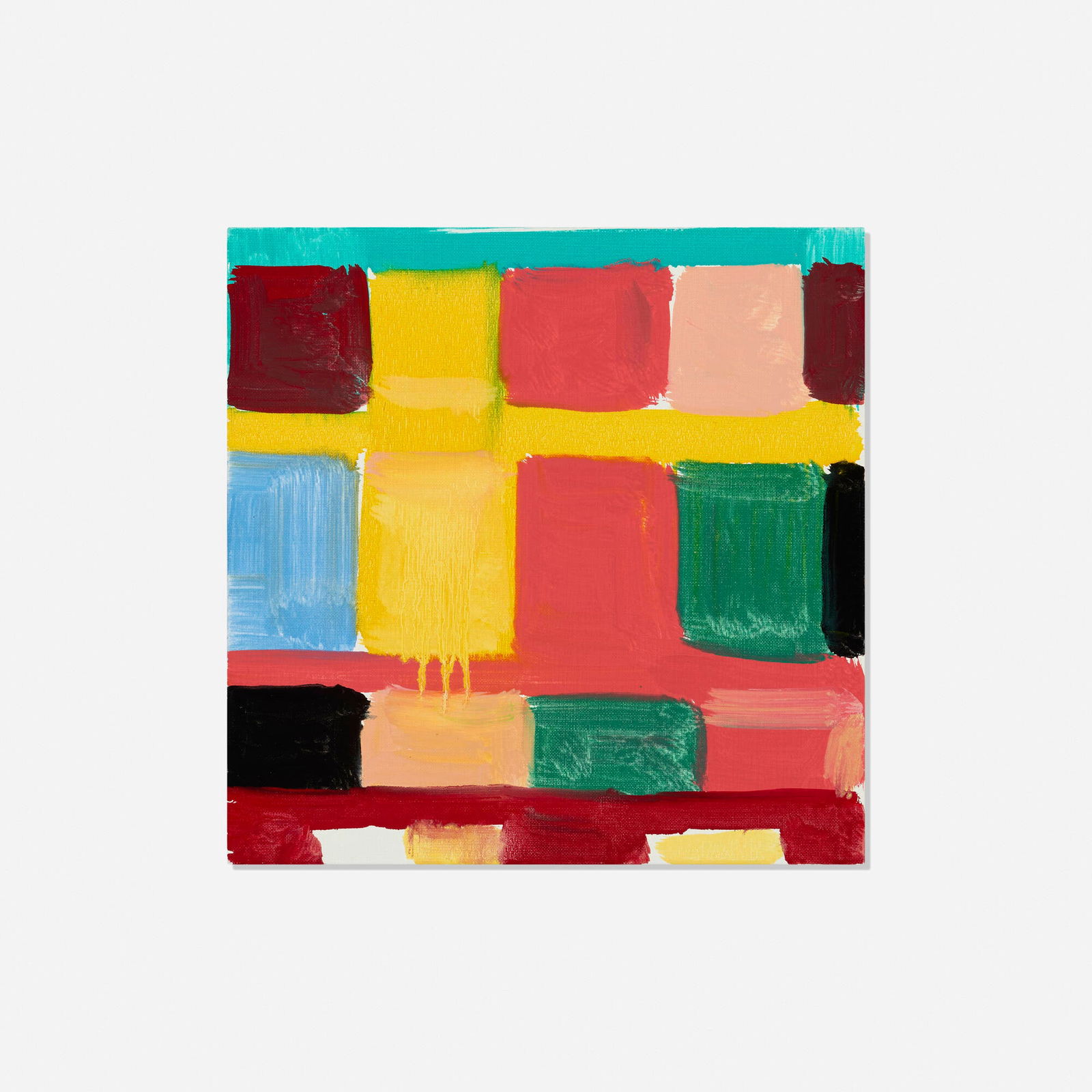 Stanley Whitney, Untitled: Stanley Whitney Untitled 2016 acrylic on canvas 12 h x 12 w x 1 d in (30 x 30 x 3 cm) Signed and dated to verso '2016 Stanley Whitney'. Dated and inscribed to verso '34-2016 SMP'. Provenance: