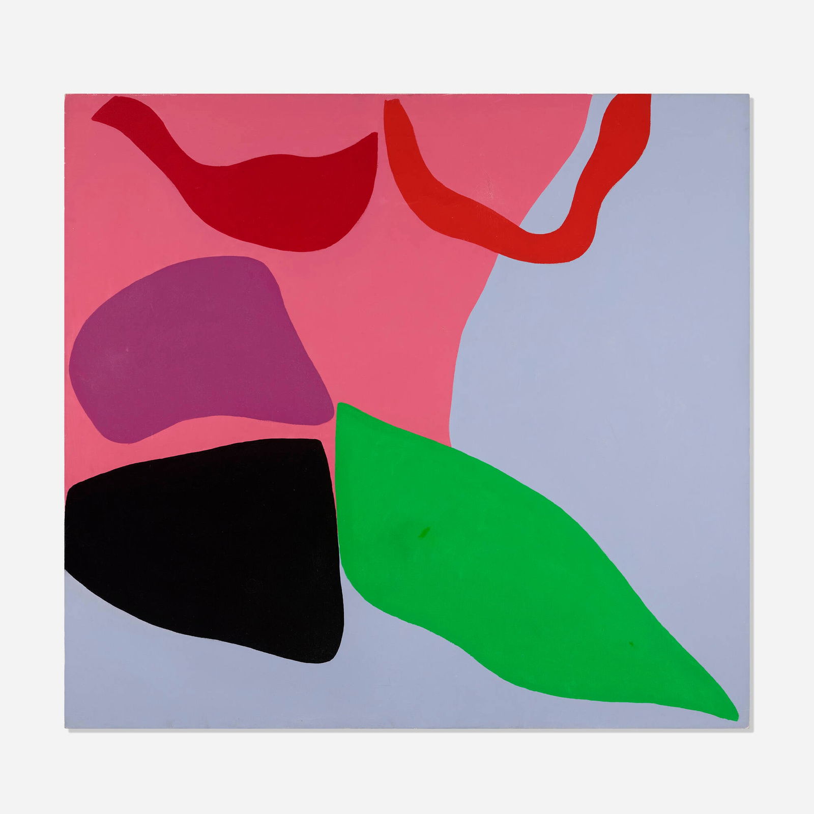 Raymond Parker, Untitled: Raymond Parker Untitled 1967 oil on canvas 50.5 h x 54 w x 1.625 d in (128 x 137 x 4 cm) Signed and dated to verso 'R. Parker 1967'. Provenance: Harcourts Contemporary Gallery, San Francisco |