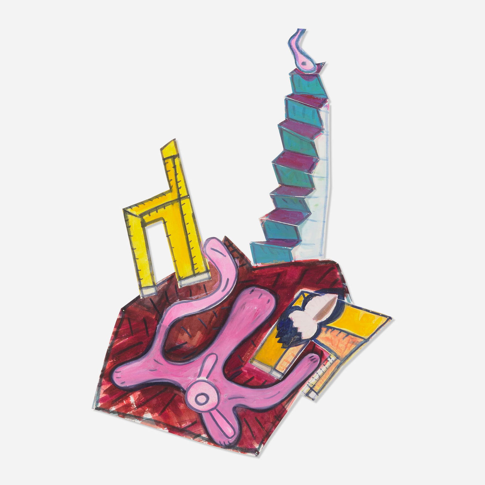 Elizabeth Murray, Foot Stairs Dog (1 of 5)