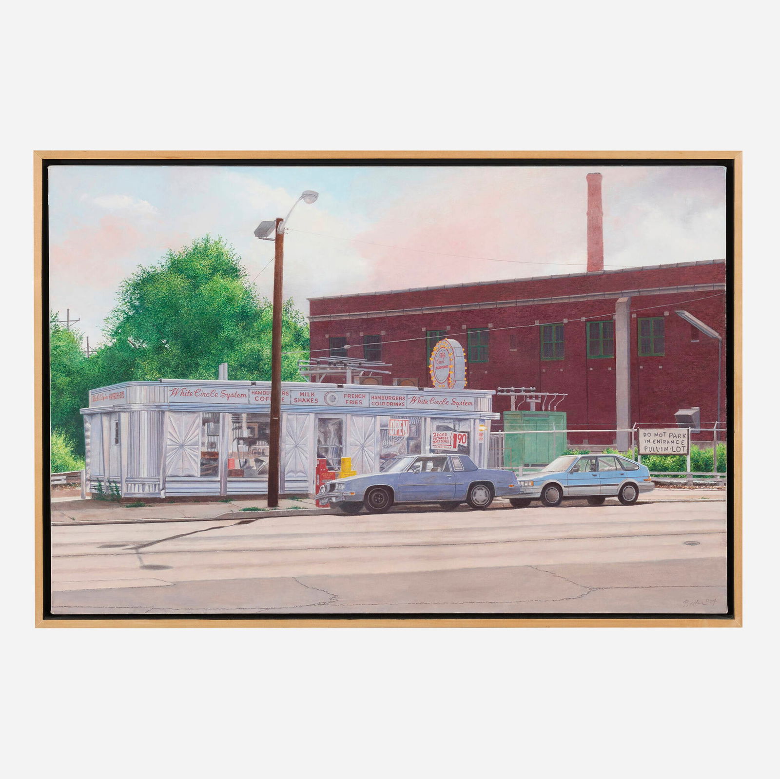 John Baeder, White Circle System - 2