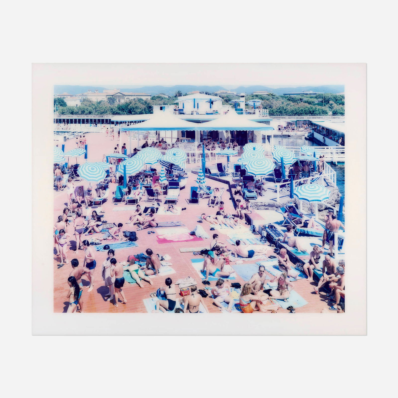 Massimo Vitali, Bagni Lido: Massimo Vitali Bagni Lido 2000 C-print face-mounted to acrylic and flush-mounted to Dibond 70.25 h x 89.25 w in (178 x 227 cm) This work is number 4 from the edition of 6. Provenance: Private