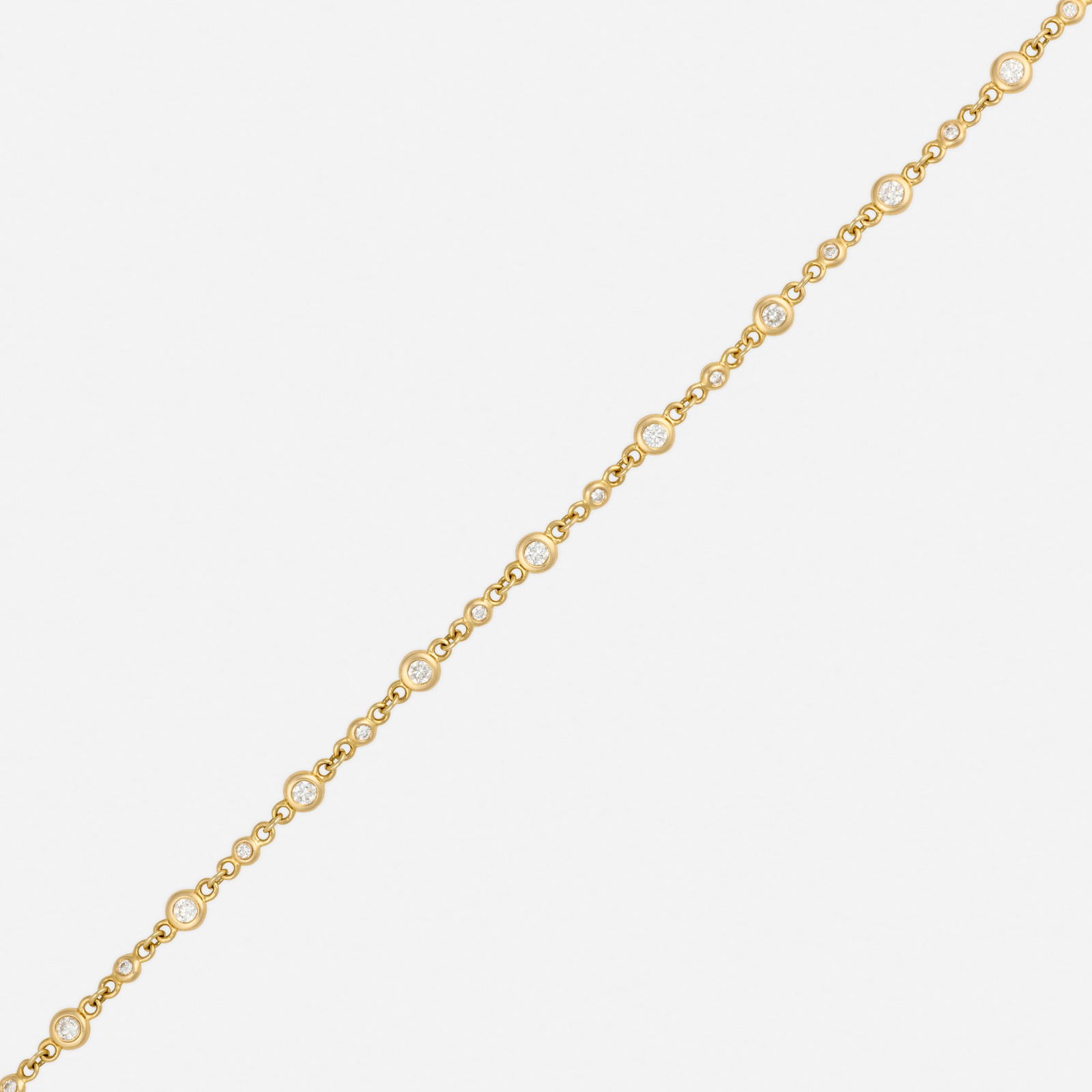 Diamond and gold bracelet (1 of 2)