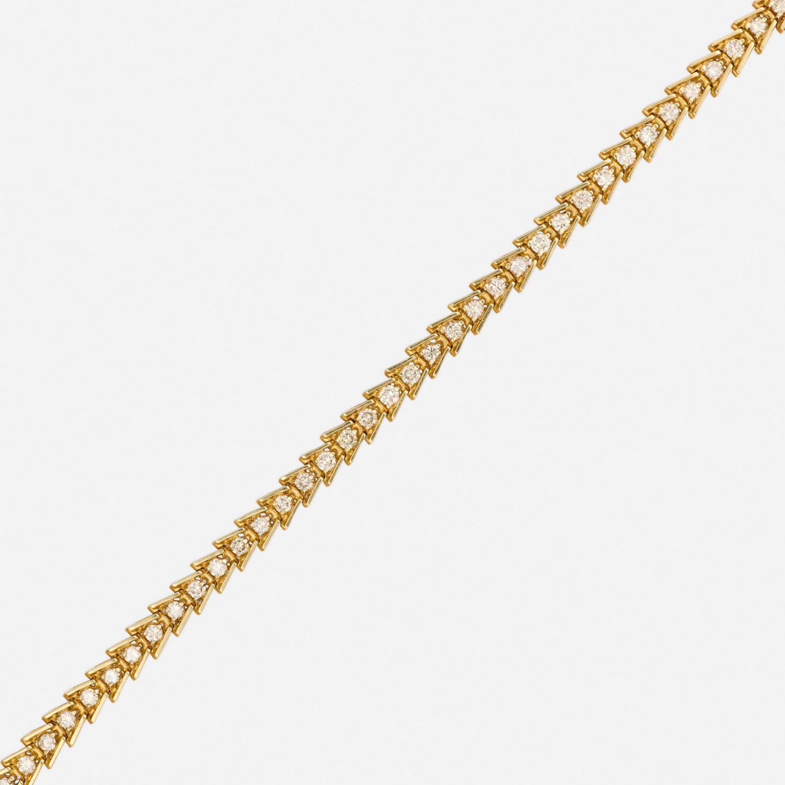 Diamond and gold bracelet (1 of 2)