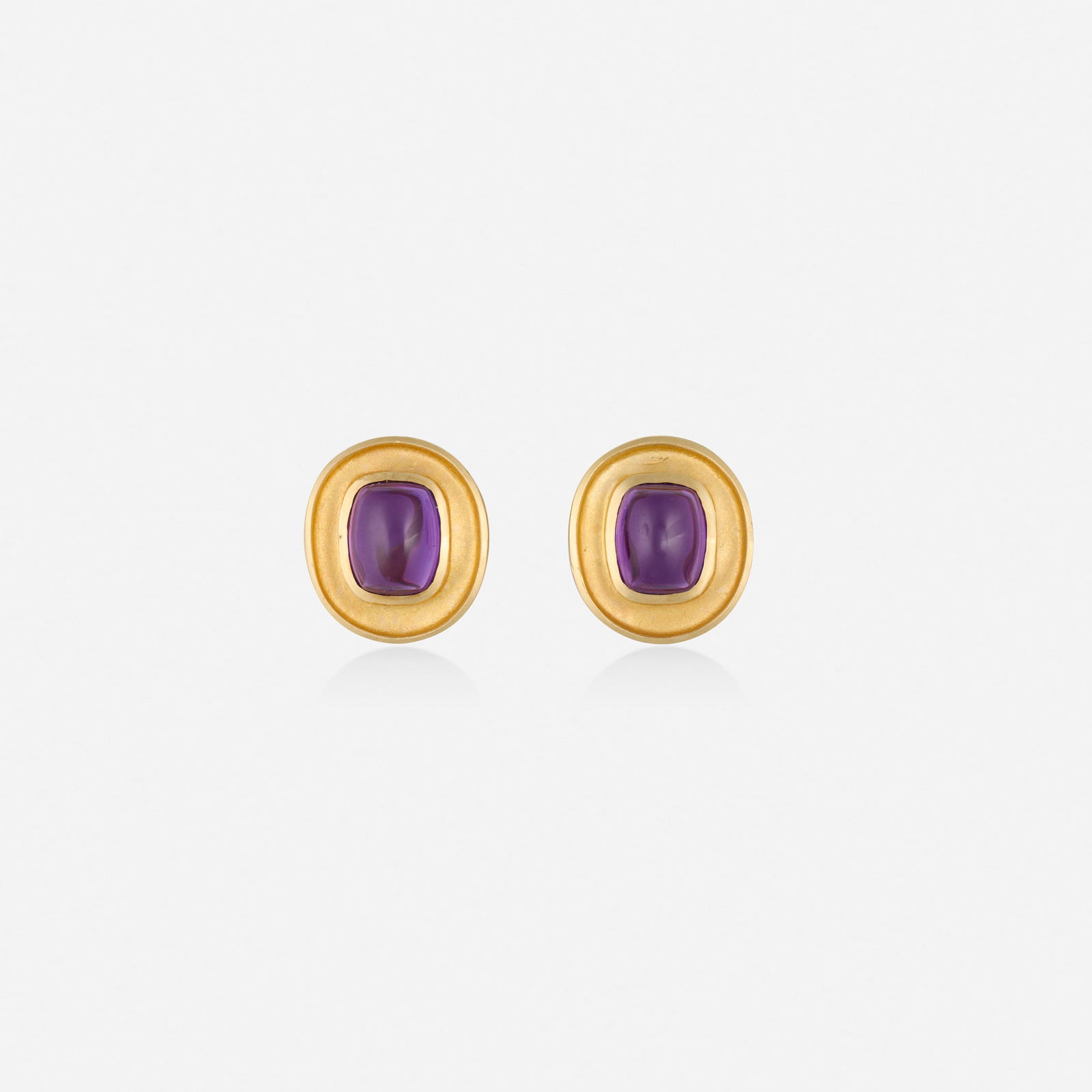 Amethyst and gold earrings (1 of 2)