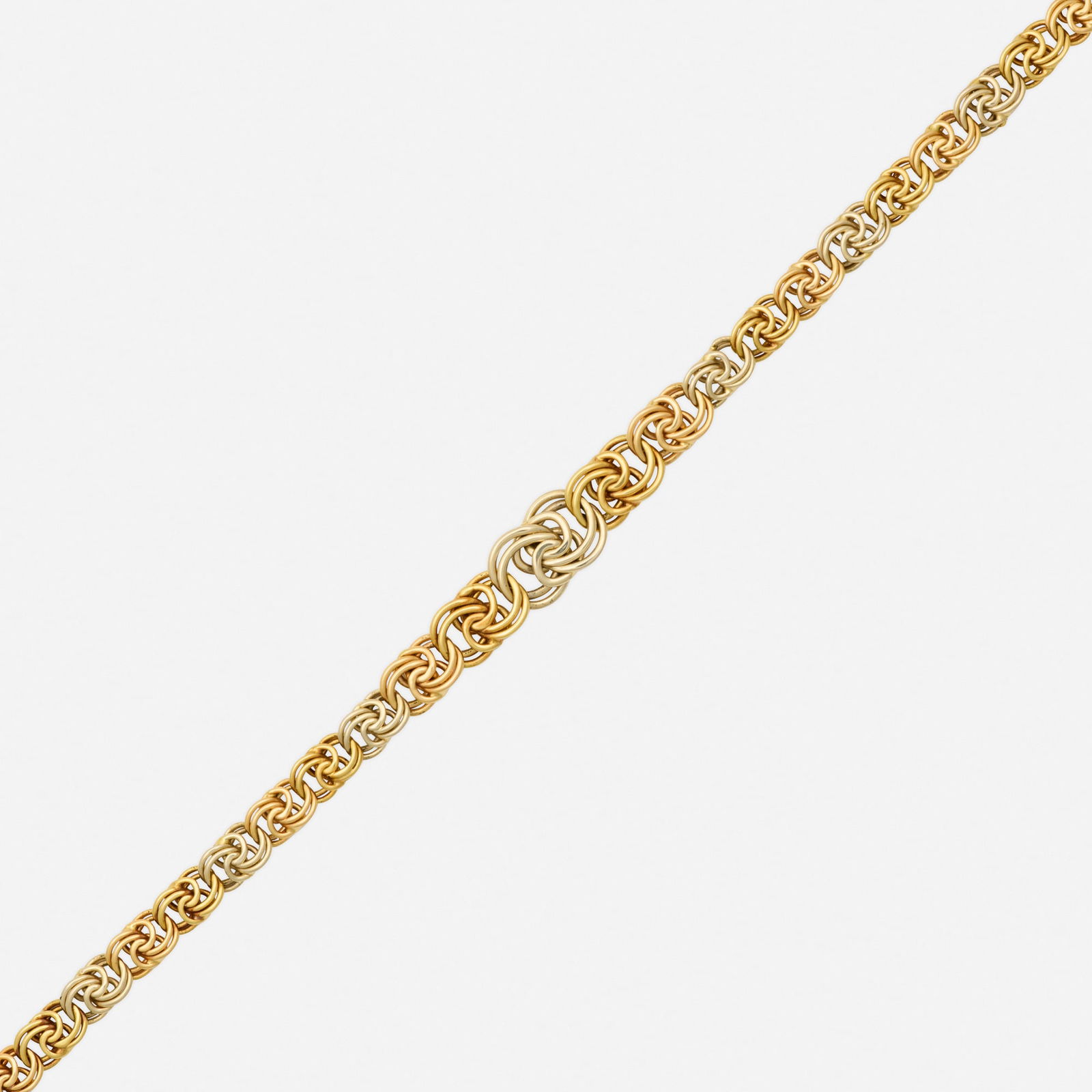 Italian, Tricolor gold bracelet (1 of 2)