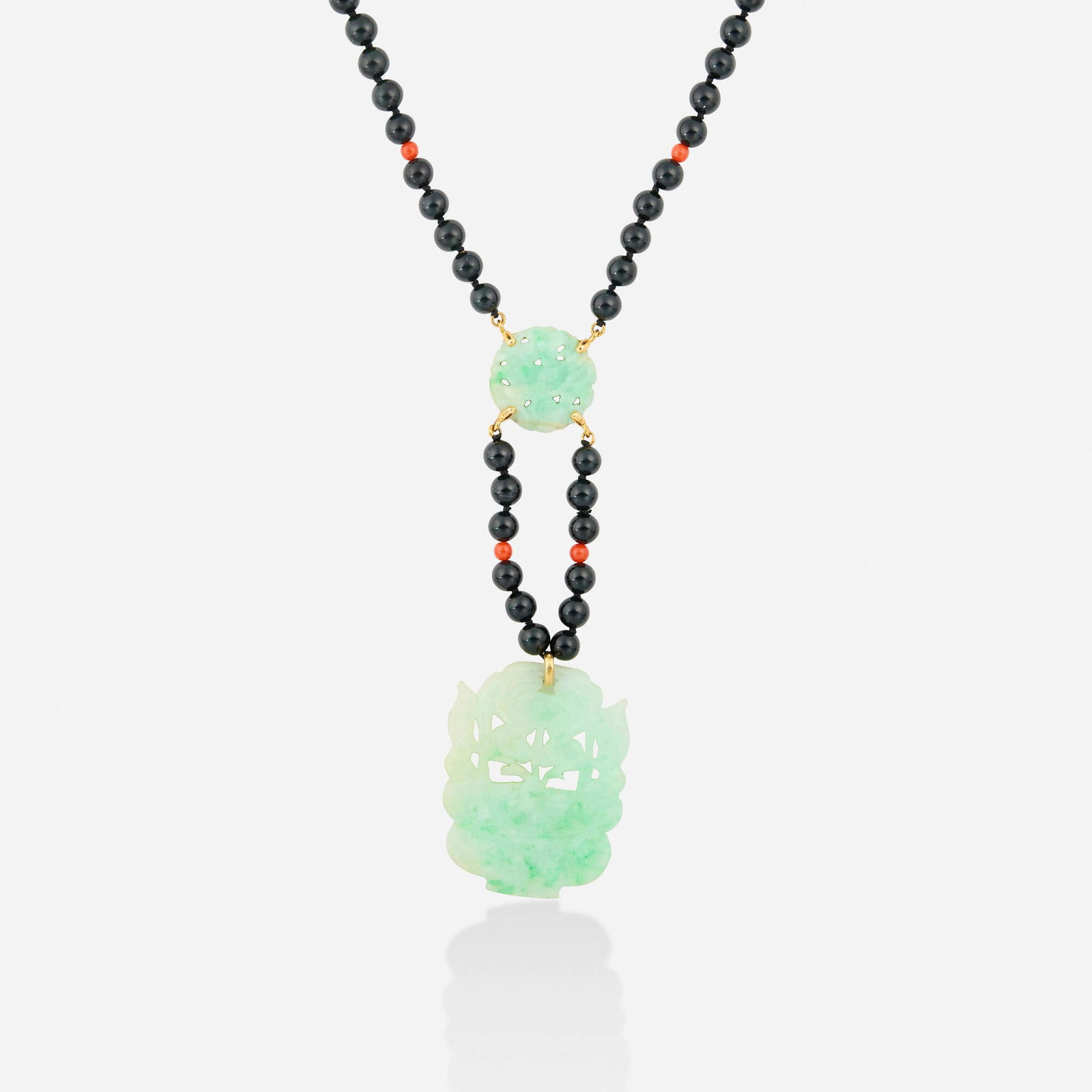 Multi-gem and gold necklace (1 of 2)