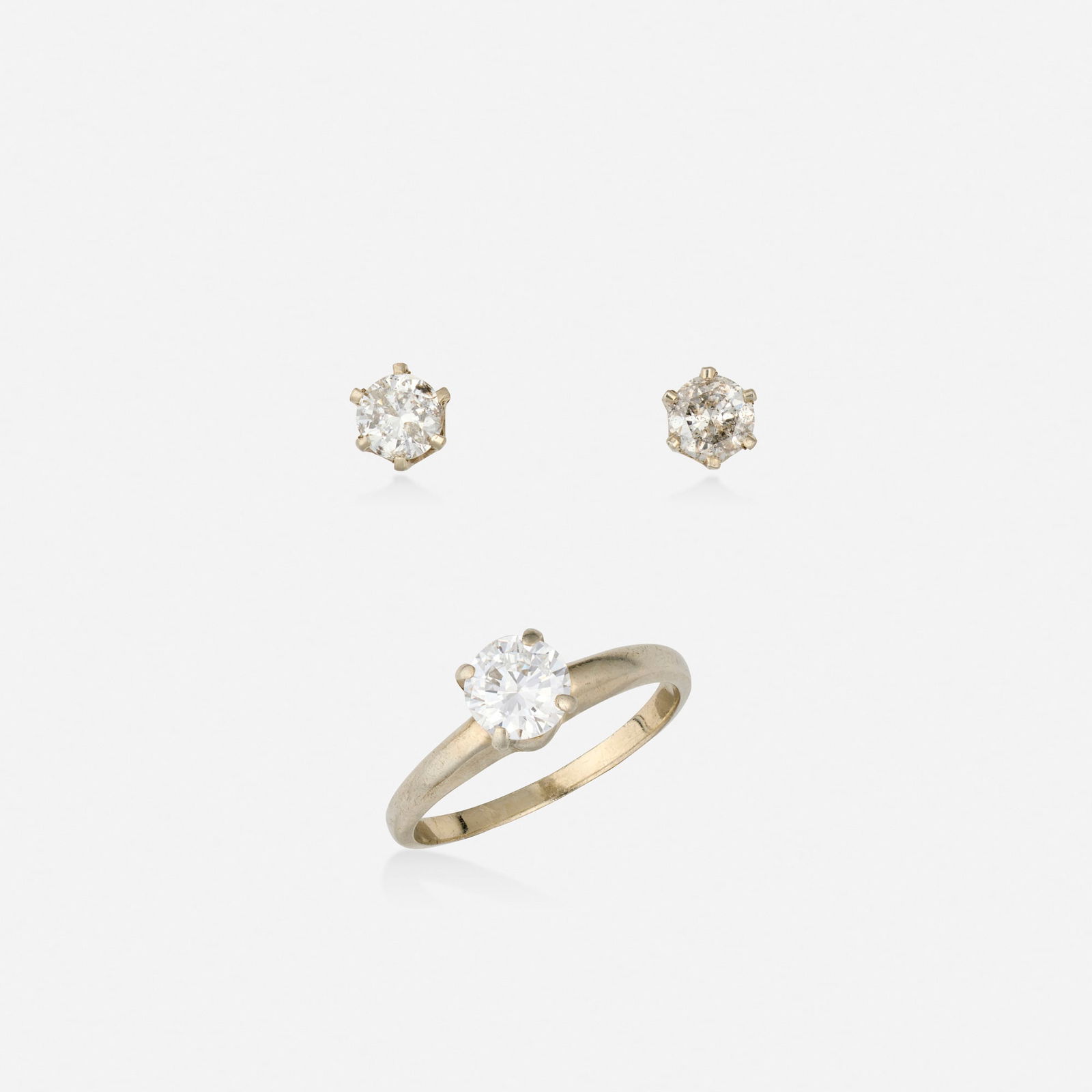 Group of diamond and white gold jewelry (1 of 1)