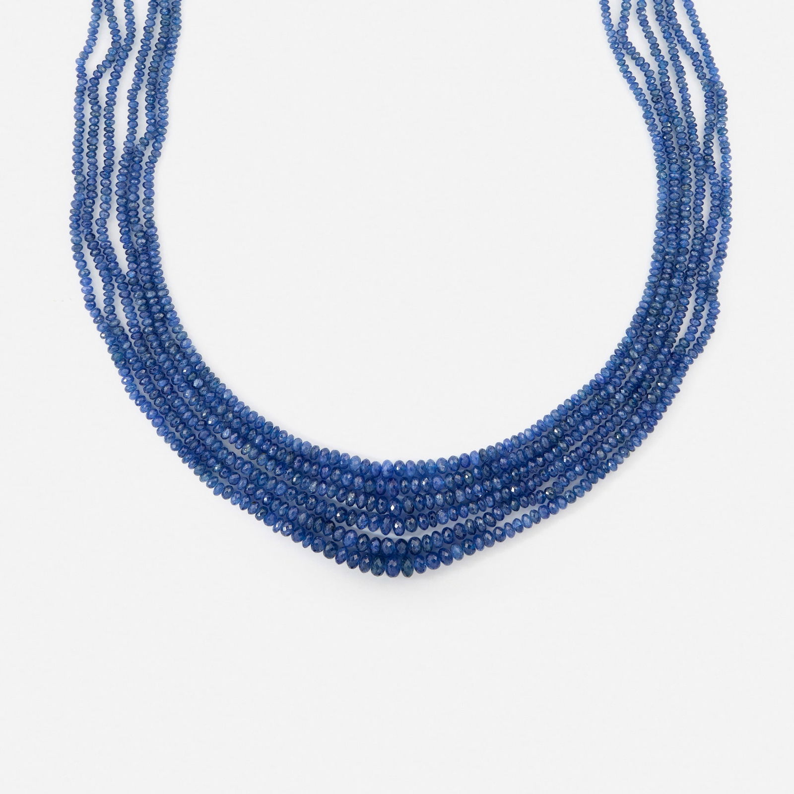 Sapphire and cord necklace (1 of 2)