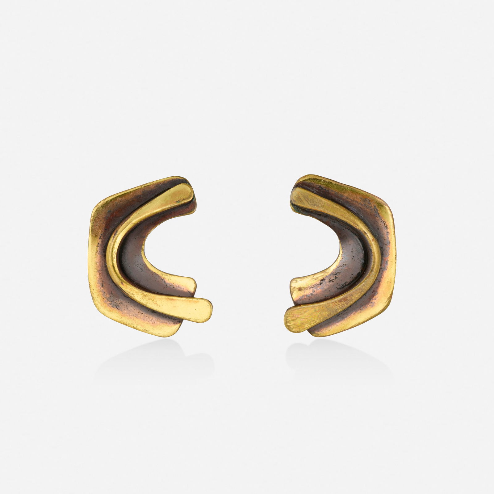 Art Smith, Brass earrings (1 of 2)