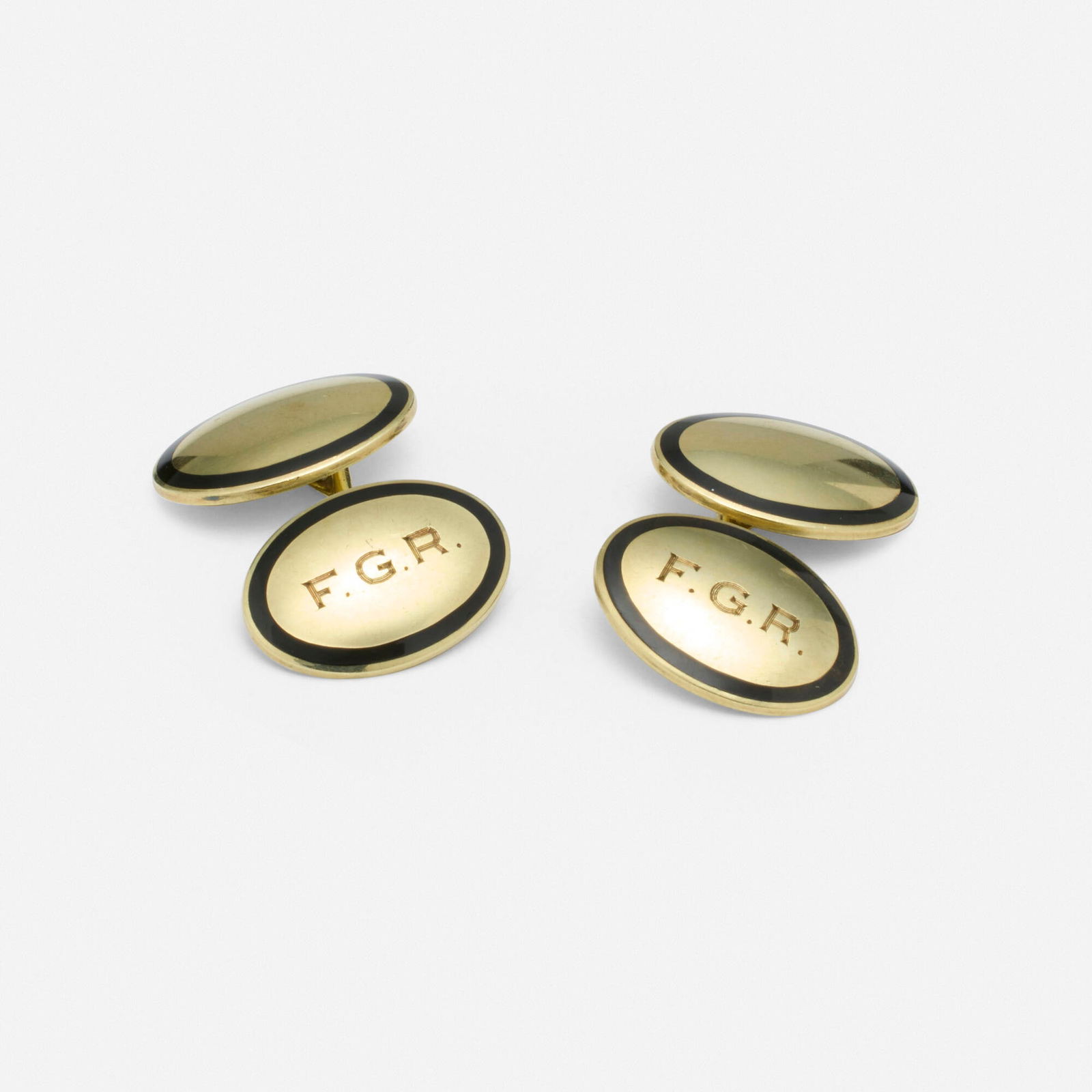 Enamel and gold cufflinks (1 of 2)