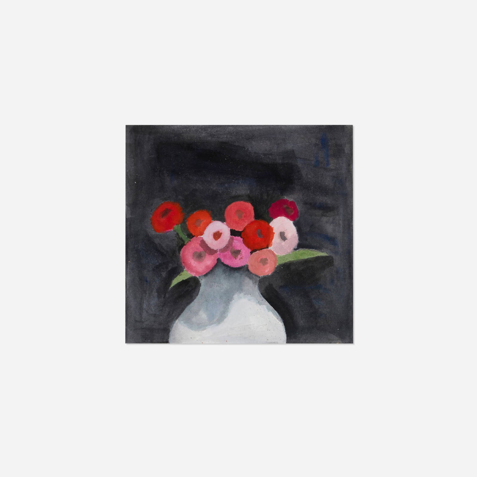 Robert Kulicke, Flowers: Robert Kulicke Flowers gouache on paper 9.75 h x 7.5 w in (25 x 19 cm) Signed to upper edge 'Kulicke'. Provenance: Estate of the artist | Thence by descent This work will ship from