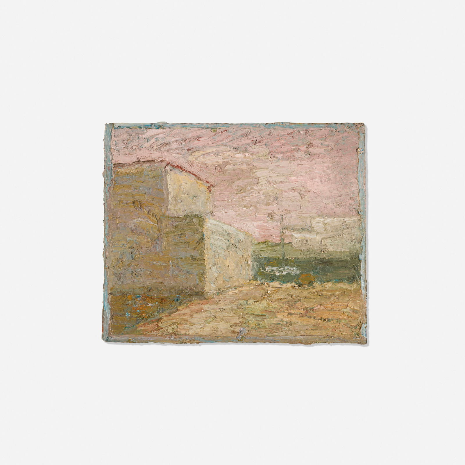 John Lees, Seascape: John Lees Seascape 1979 oil on canvas 10.25 h x 12.25 w in (26 x 31 cm) Signed and dated to verso 'J. Lees NYC '79'. Provenance: Edward Thorp Gallery, New York | Collection of Peder Bonnier, New