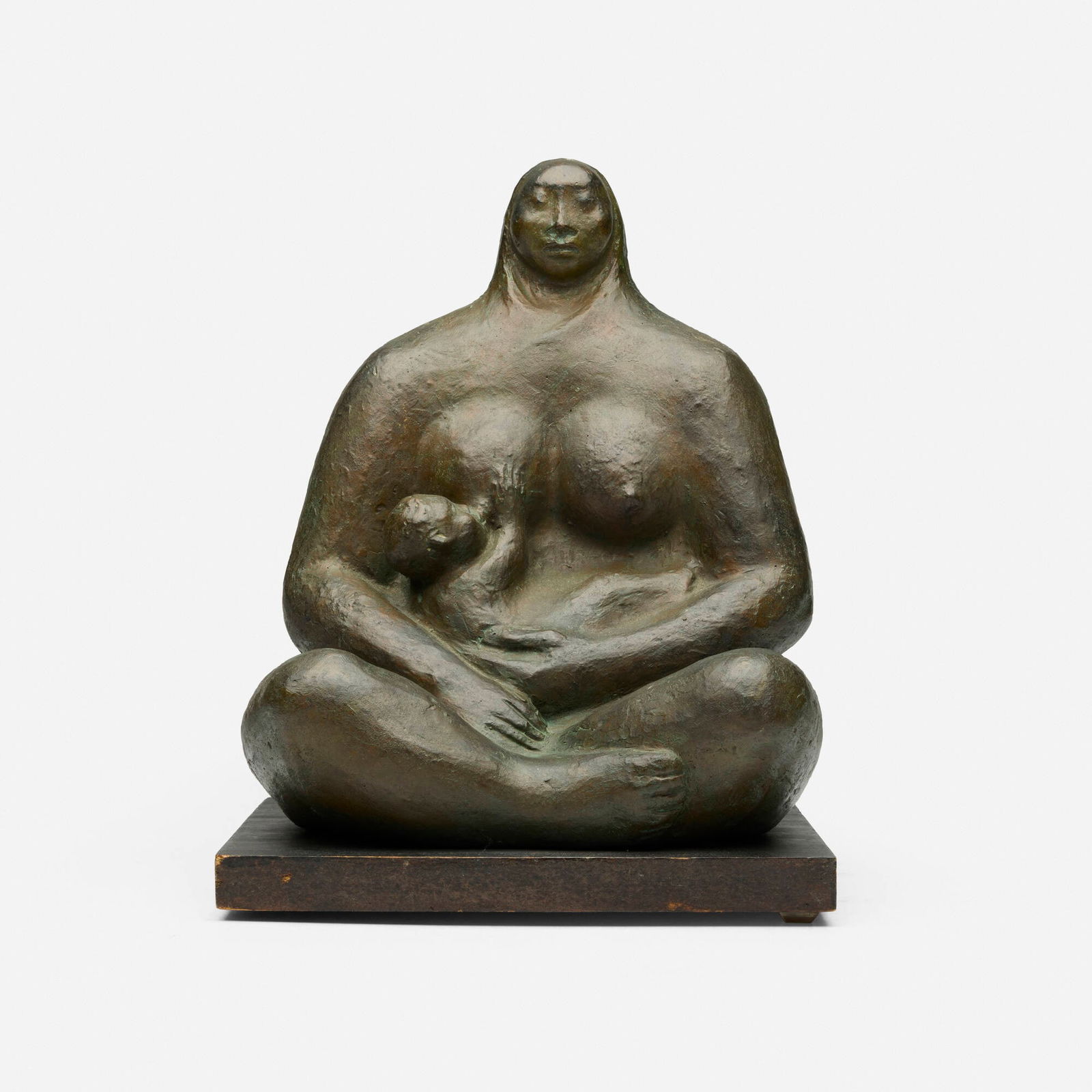 Jose Luis Cuevas, Untitled: Jose Luis Cuevas Untitled 1971 bronze 11 h x 8.75 w x 8.5 d in (28 x 22 x 22 cm) Molded signature and date to lower edge 'Cuevas '71'. This work will ship from Lambertville, New Jersey.