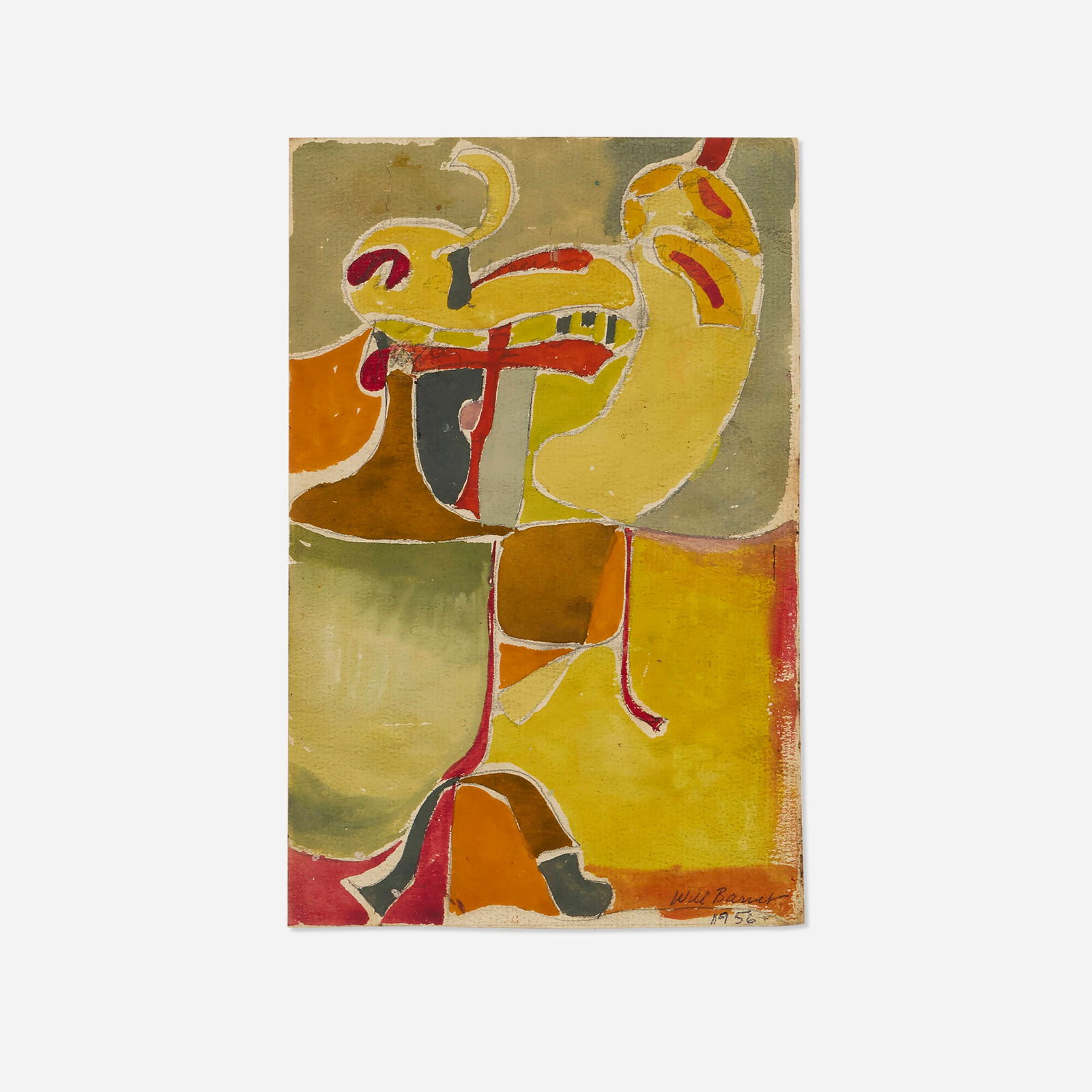 Will Barnet, Don Quixote: Will Barnet Don Quixote 1956 watercolor and ink on paper 7 h x 4.5 w in (18 x 11 cm) Signed and dated to lower right 'Will Barnet 1956'. Provenance: Terry Dintenfass, Inc. / Salander-O'Reilly