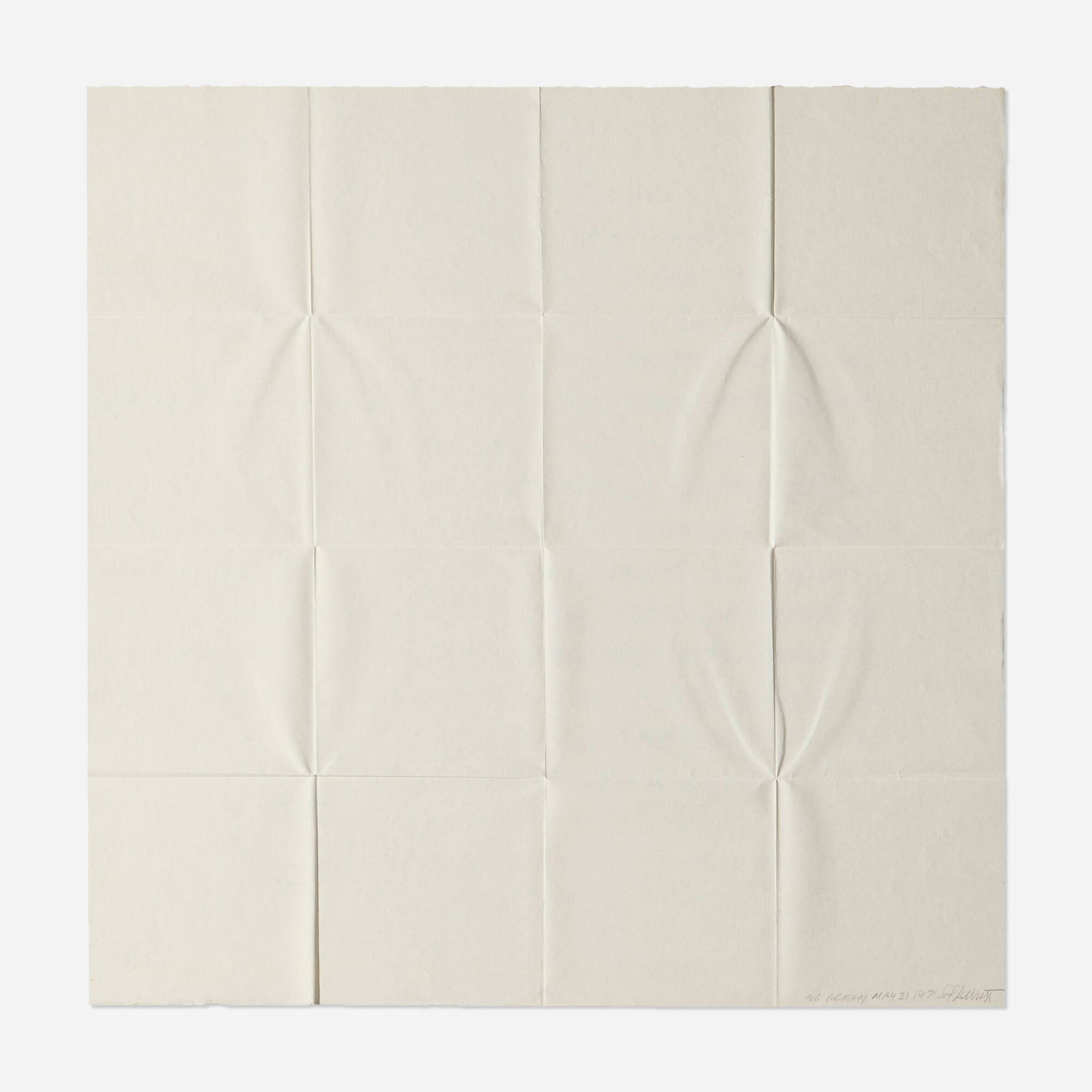 Sol LeWitt, Folded Paper (1 of 3)