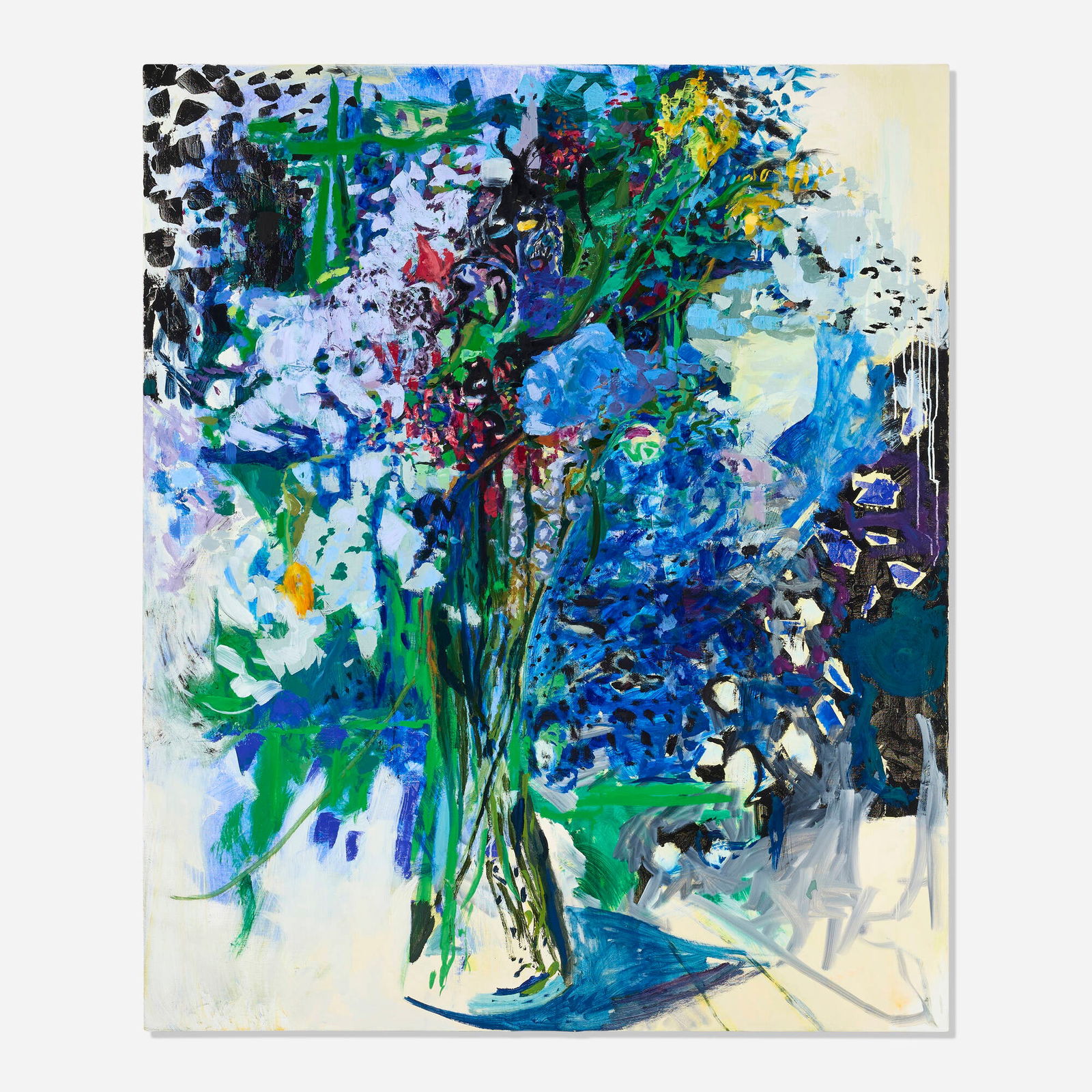 Lumin Wakoa, Ten Day Bouquet: Lumin Wakoa Ten Day Bouquet 2023 oil on linen 60 h x 50 w in (152 x 127 cm) Signed and dated to verso 'Lumin Wakoa 2023'. Provenance: Various Small Fires, Los Angeles | Private Collection This