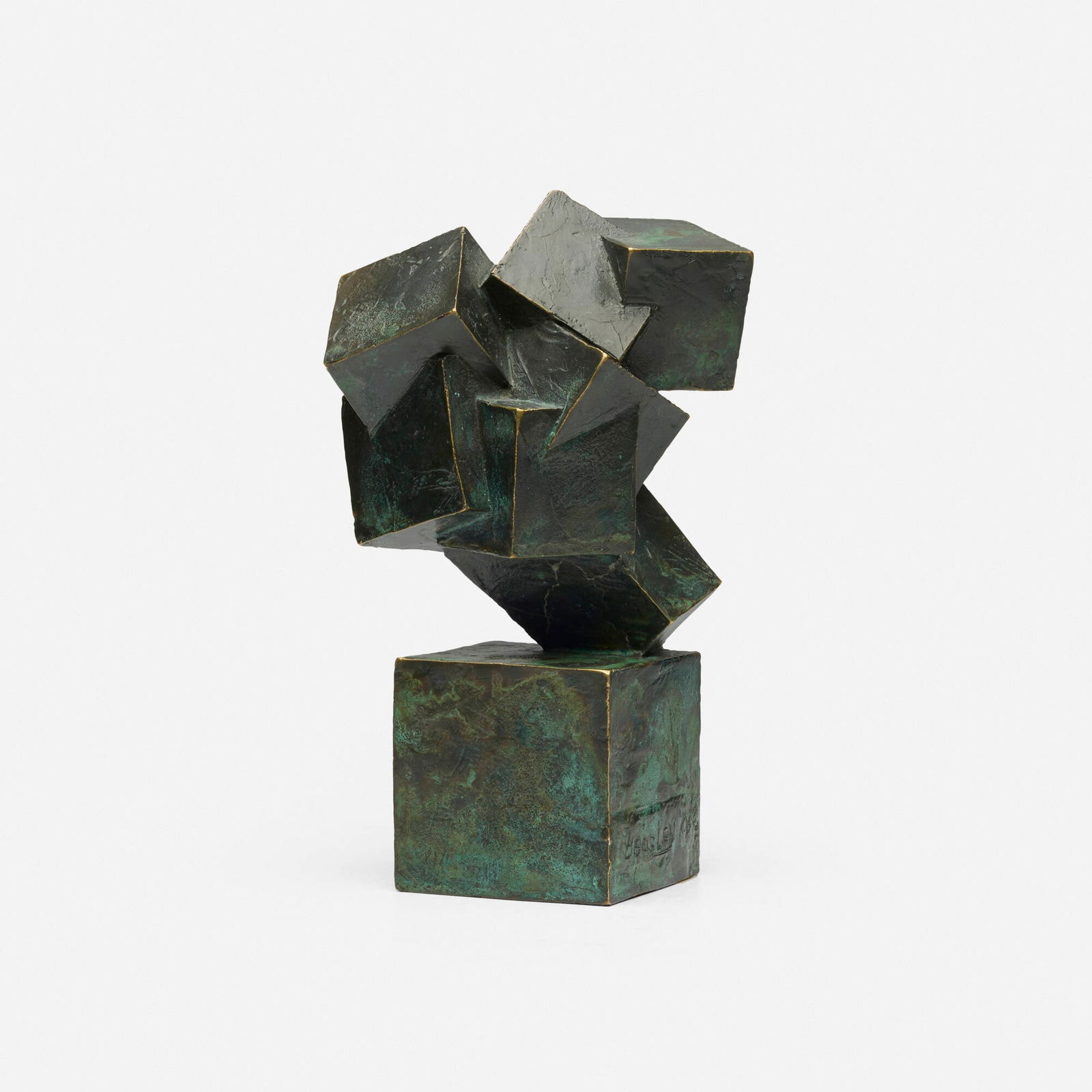 Bruce Beasley, Offspring III: Bruce Beasley Offspring III 2006patinated bronze 8.25 h x 4.25 w x 4 d in (21 x 11 x 10 cm) Molded signature and date to base 'Beasley '06'. This work will ship from Lamber