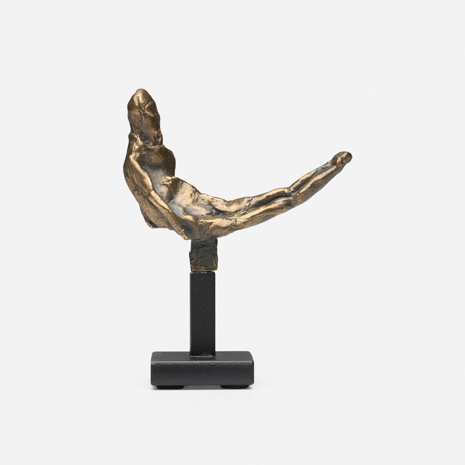 Nathan Oliveira, Reclining Nude: Nathan Oliveira Reclining Nude bronze, metal base 4.5 h x 3.375 w x 1.5 d in (11 x 9 x 4 cm) Incised initials and number to base of figure 'NO 9/15'. This work is number 9 from the edition of 15. 