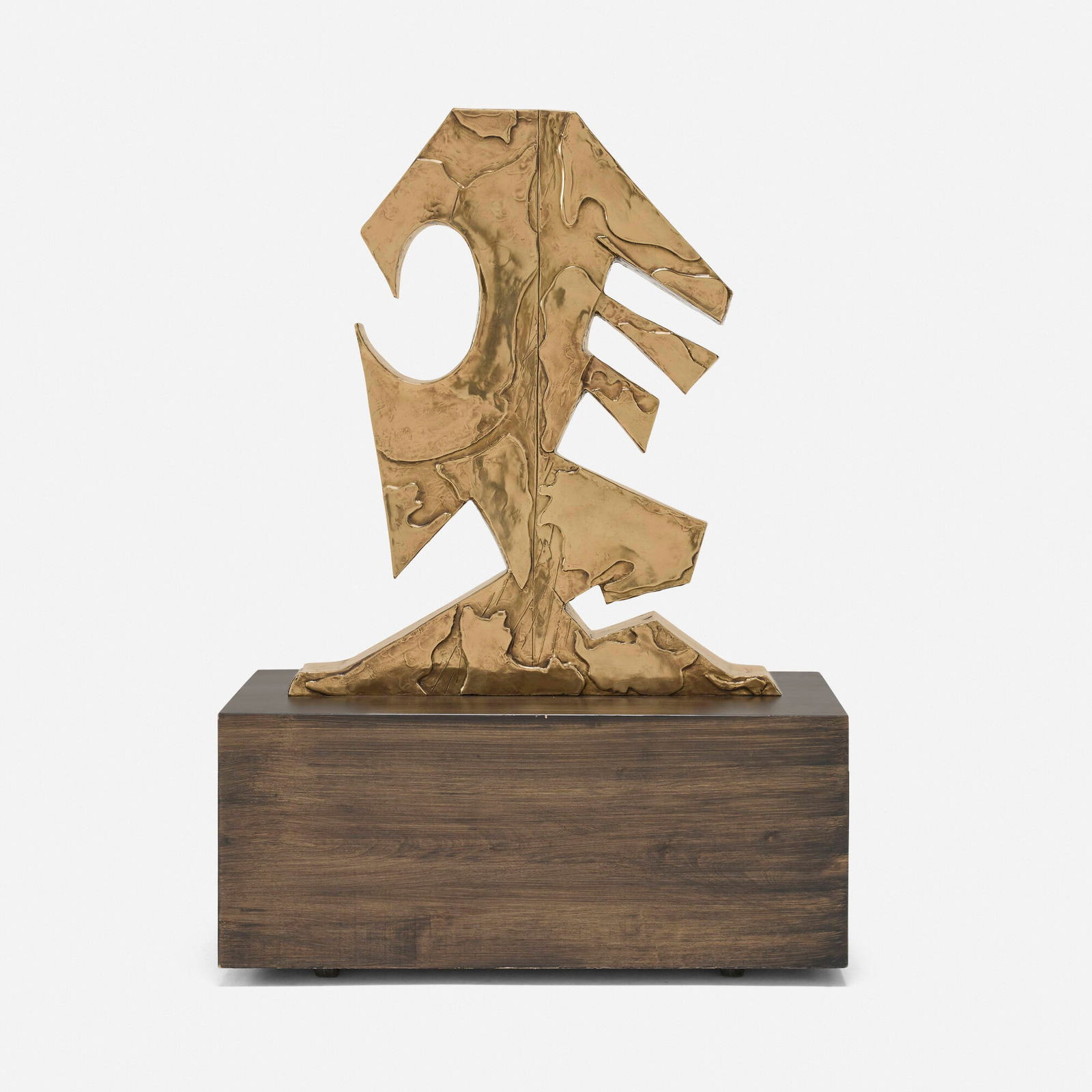 Hannah Holliday Stewart, Khopri: Hannah Holliday Stewart Khopri 2008 bronze, painted wood 49 h x 35 w x 16 d in (124 x 89 x 41 cm) Incised signature, title, date and number to lower edge 'Khopri 1/5 2008 H. Stewart'. This work is