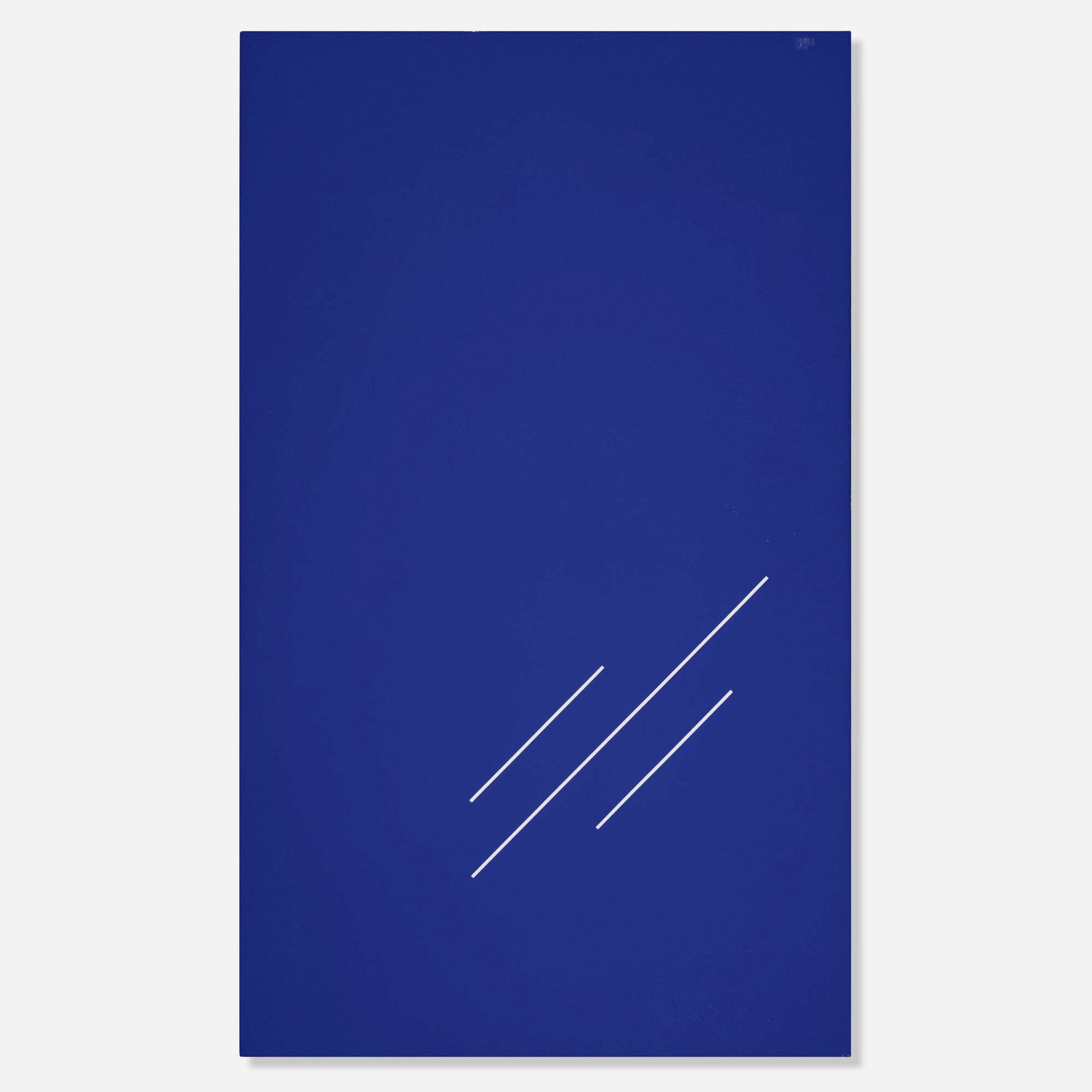 Paul Cowan, BECAUSE THE SKY IS BULE: Paul Cowan BECAUSE THE SKY IS BULE 2013 Chroma Key paint on canvas 40.125 h x 23.875 w in (102 x 61 cm) Provenance: Young Art Gallery, Los Angeles | Private Collection This work will ship from