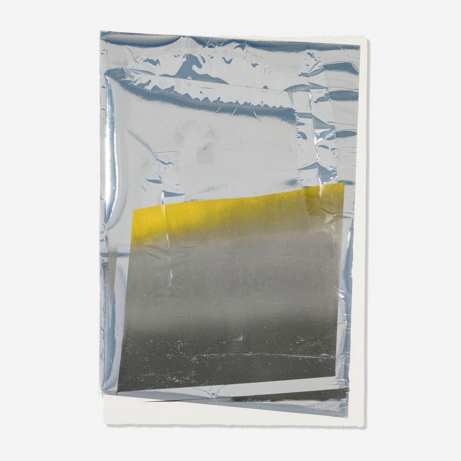 Zheng Chongbin, Untitled: Zheng Chongbin Untitled c. 2022 acrylic, Mylar, paper 44.5 h x 30.5 w in (113 x 77 cm) Provenance: Acquired directly from the artist by the present owner This work will ship from Los Angeles,