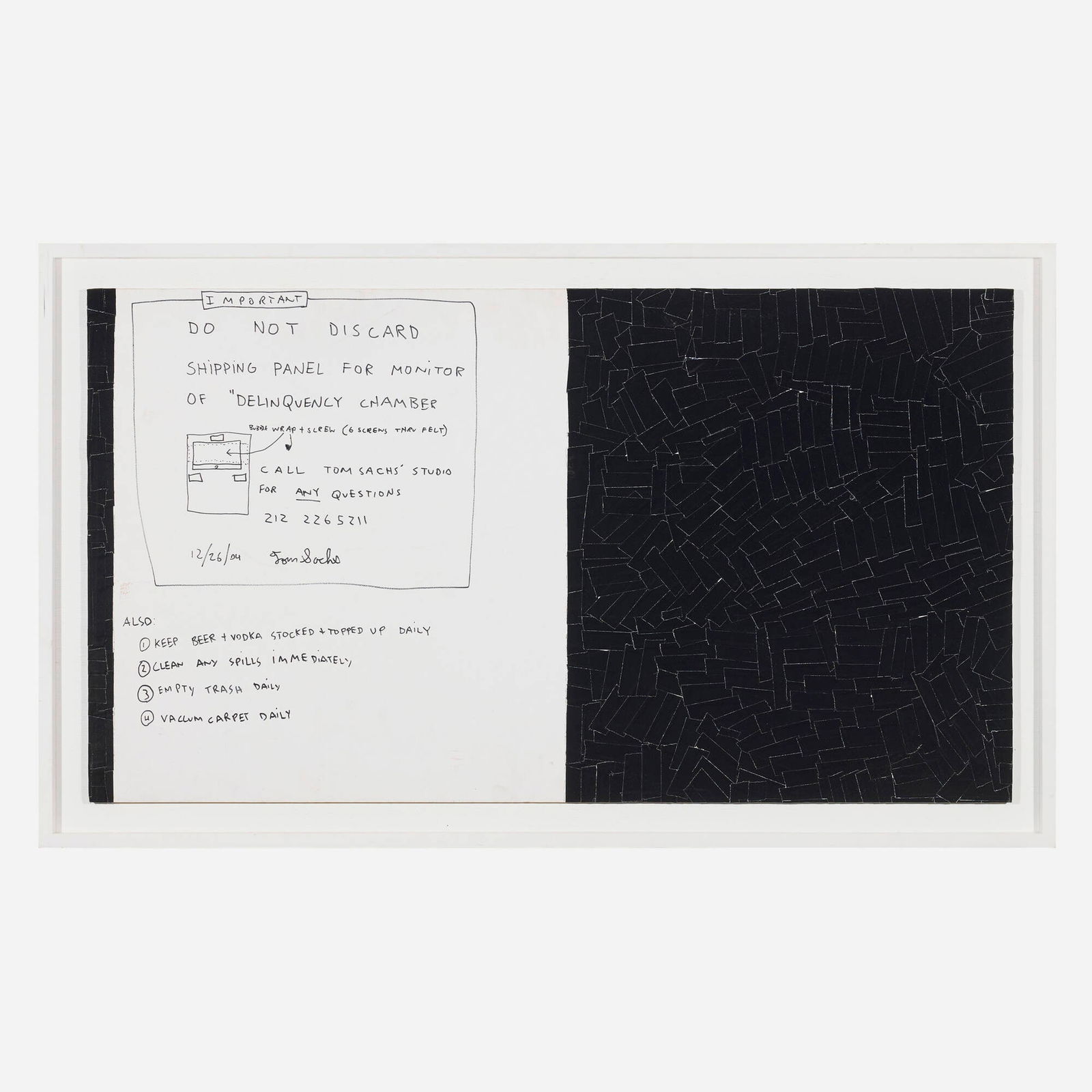 Tom Sachs, Important/Do Not Discard... - 2