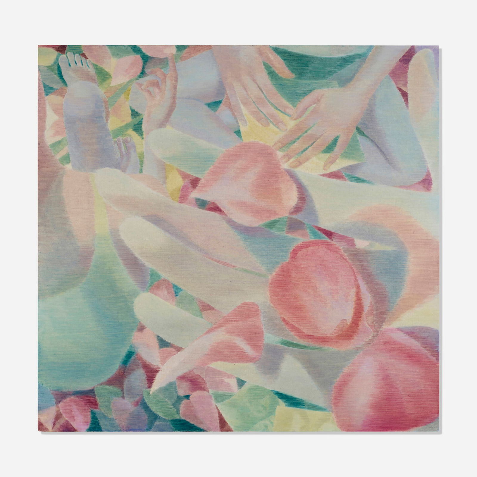 Yoora Lee, A la rose: Yoora Lee A la rose 2022 oil on canvas 48 h x 50 w in (122 x 127 cm) Provenance: Another Place Gallery, New York | Private Collection This work will ship from Lambertville, New Jersey.