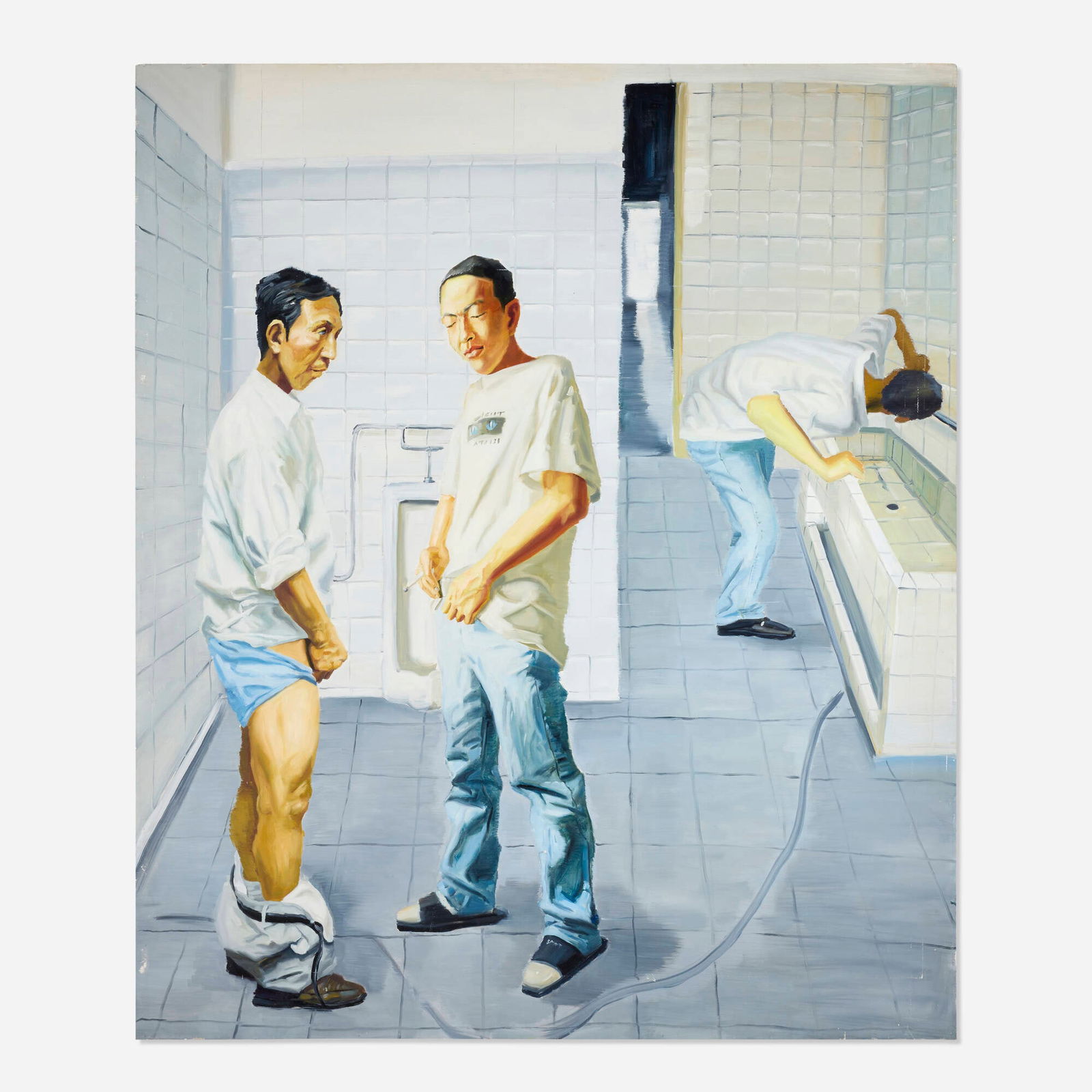 Qin Qi, 7 West Road II: Qin Qi 7 West Road II 2002 oil on canvas 75 h x 62.625 w in (190 x 159 cm) Signed to verso 'Qin Qi'. Provenance: Eastlink Gallery, Shanghai | Acquired from the previous in 2005 by the present