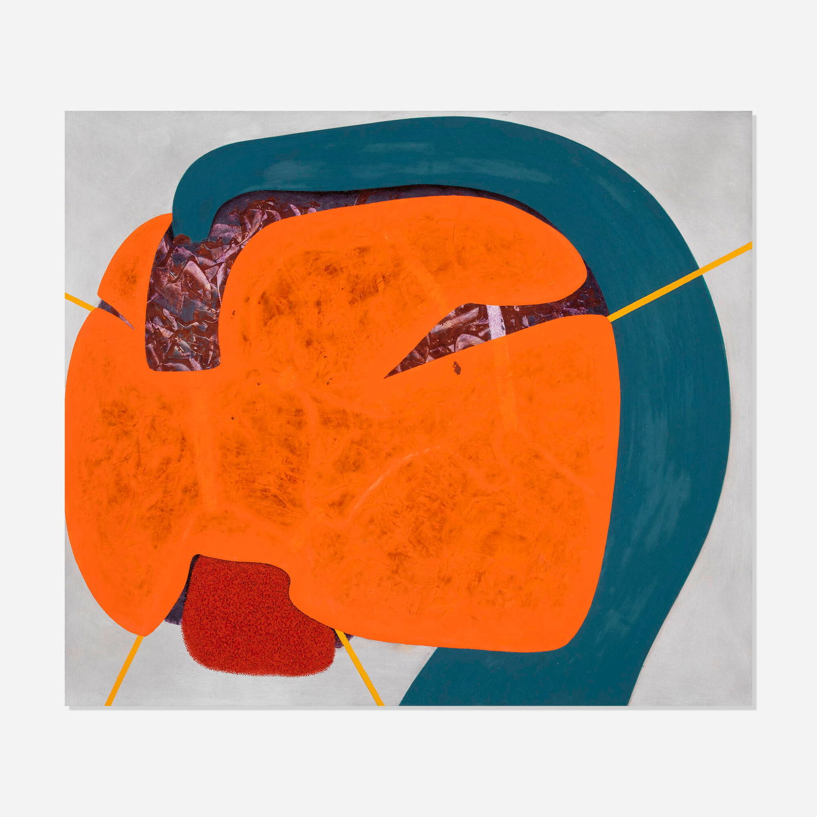 Lui Shtini, Blind Sailing: Lui Shtini Blind Sailing 2018oil and tempera on Dibond 24 h x 28 w in (61 x 71 cm) Signed, titled and dated to verso 'Shtini 2018 Blind Sailing'. This work will ship from L