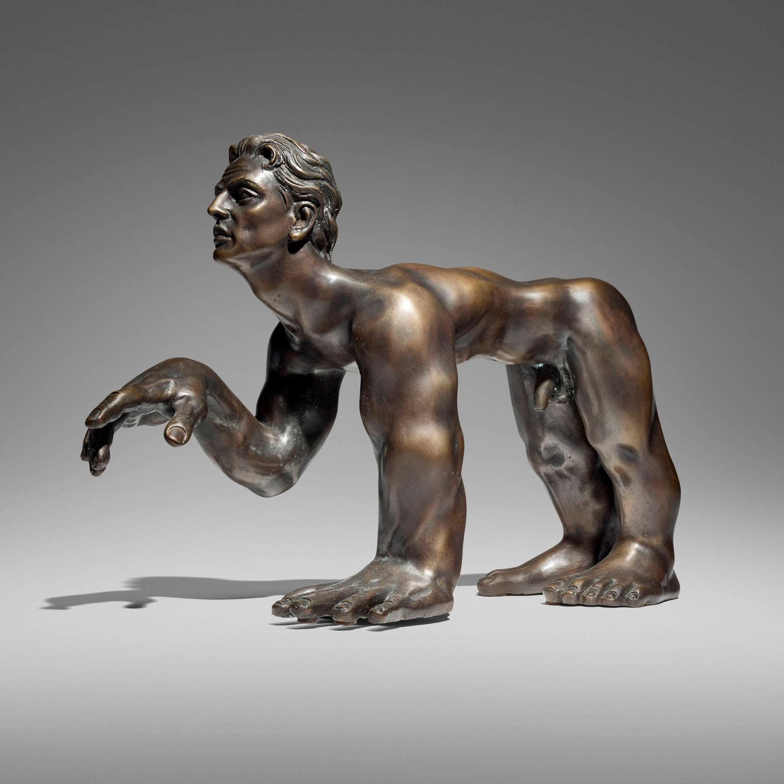 Florian Raiss, Untitled: Florian Raiss Untitled 2004bronze 16 h x 23 w x 10.5 d in (41 x 58 x 27 cm) Incised signature, date and number to lower edge 'FR 04 3/7'. This work is number 3 from the edition of 7.