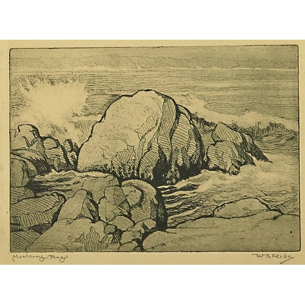 WILLIAM RICE Two black and white prints
