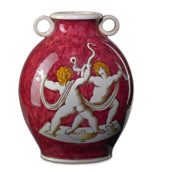 GIO PONTI; RICHARD GINORI Glazed faience vase