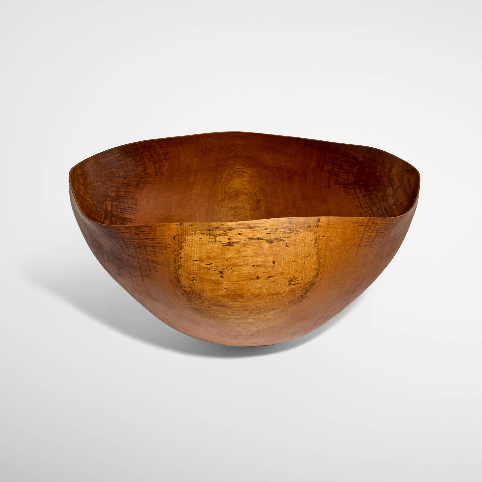 Anthony Bryant, Monumental bowl: Anthony Bryant Monumental bowl 1999 green-turned brown oak 17.5 h x 29 w x 19.5 d in (44 x 74 x 50 cm) Signed and dated with wood type to underside 'Anthony Bryant brown oak 1999'. Provenance: