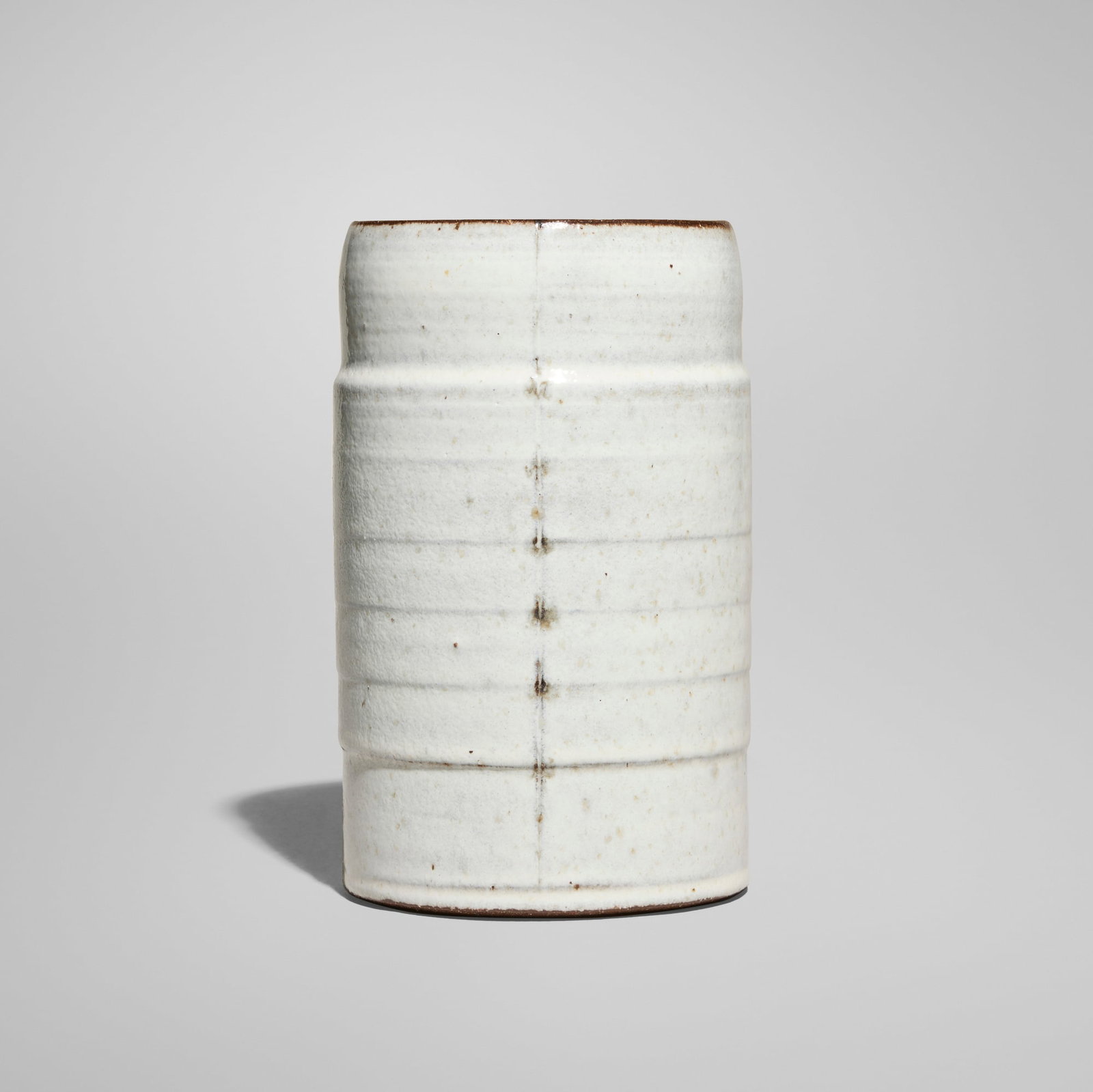 Mette Augustinus Poulsen, Vessel: Mette Augustinus Poulsen Vessel c. 2010 glazed stoneware 8.125 h x 5 dia in (21 x 13 cm) Incised artist's monogram to underside. Provenance: Collection of Timothy and Ann Duffield This