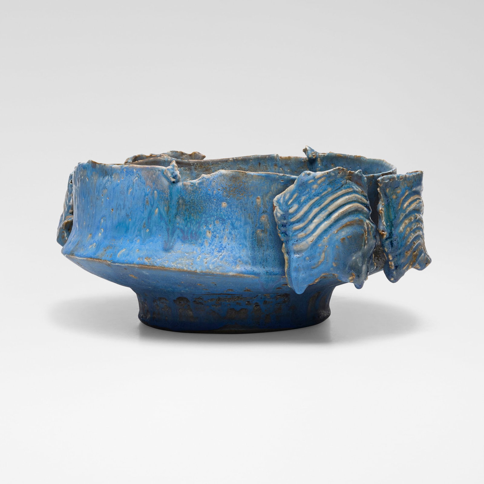 Colin Pearson, Winged Bowl: Colin Pearson Winged Bowl c. 2004glazed stoneware 6.5 h x 16.625 w x 13.5 d in (17 x 42 x 34 cm) The Duffields met Colin Pearson shortly before his passing, and he informed them this was the l