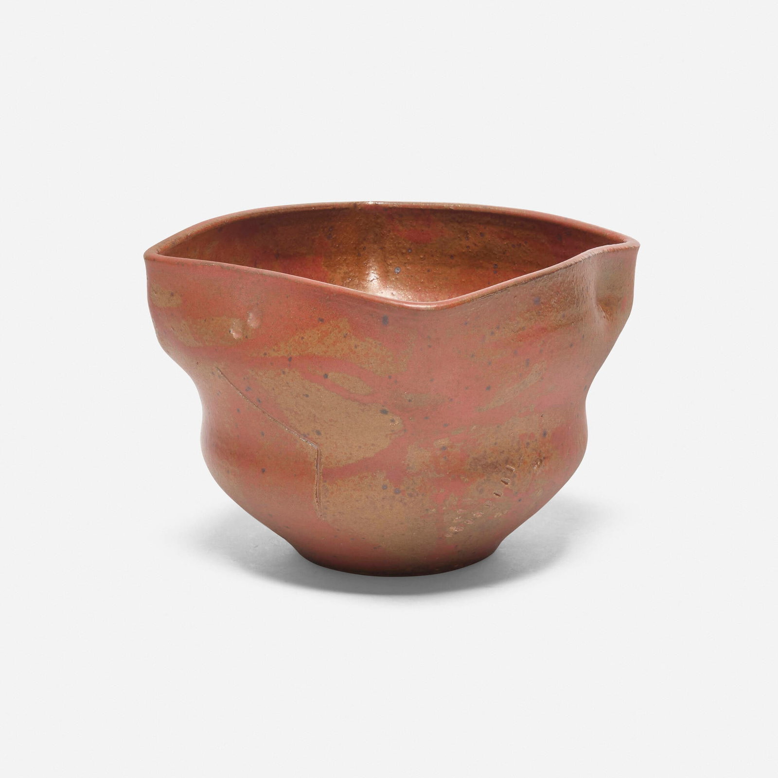 Robert Turner, Bowl Squared: Robert Turner Bowl Squared c. 1981 glazed and reduction-fired stoneware 6.5 h x 9 w x 9 d in (17 x 23 x 23 cm) Incised signature to underside 'Turner'. Literature: Robert Turner: Shaping Silence,