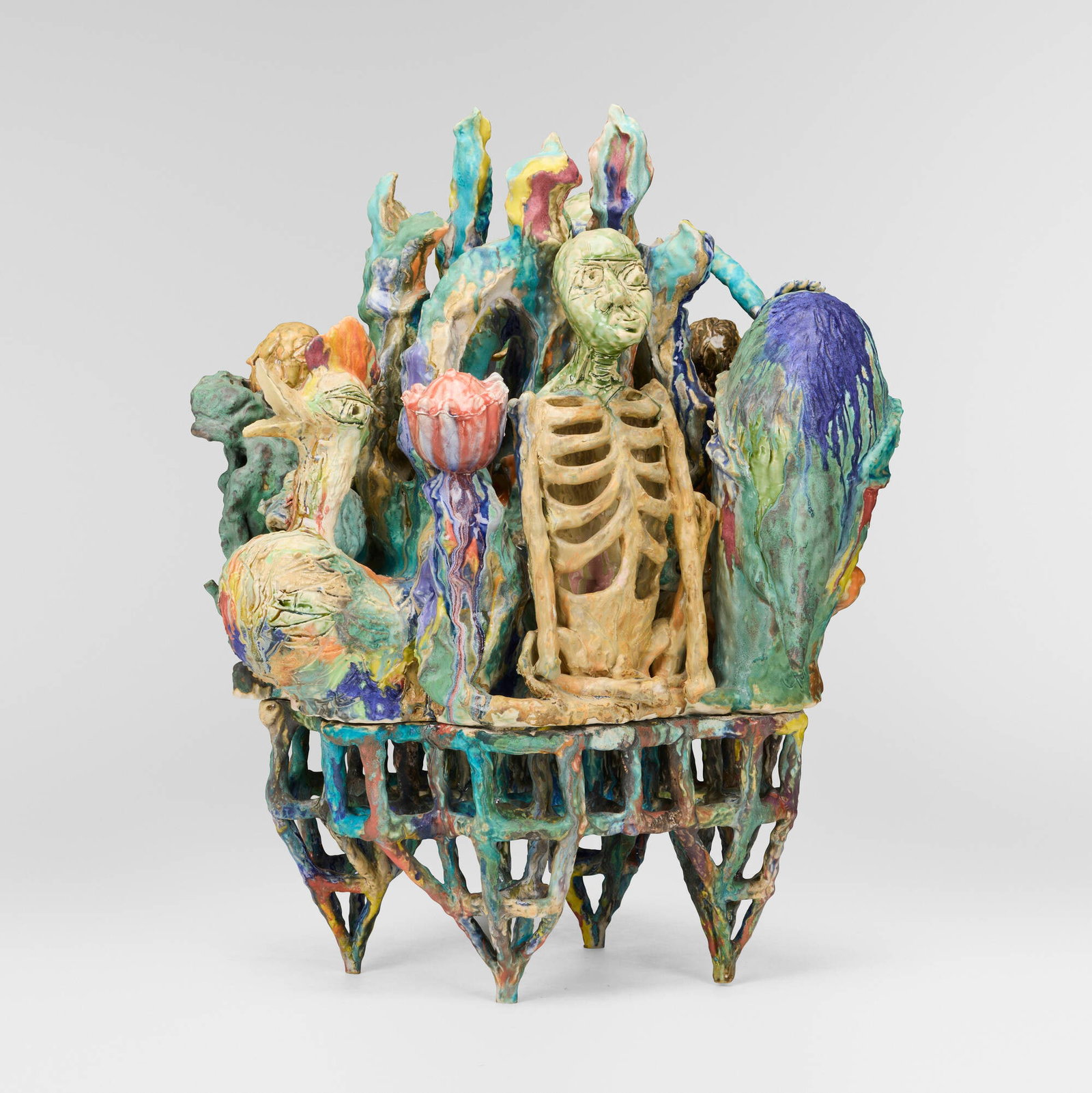 Sunkoo Yuh, Mundane Life in Long Beach: Sunkoo Yuh Mundane Life in Long Beach 1998 glazed stoneware 29.75 h x 22 w x 18 d in (76 x 56 x 46 cm) The present work was made while the artist was visiting California State University. Incised