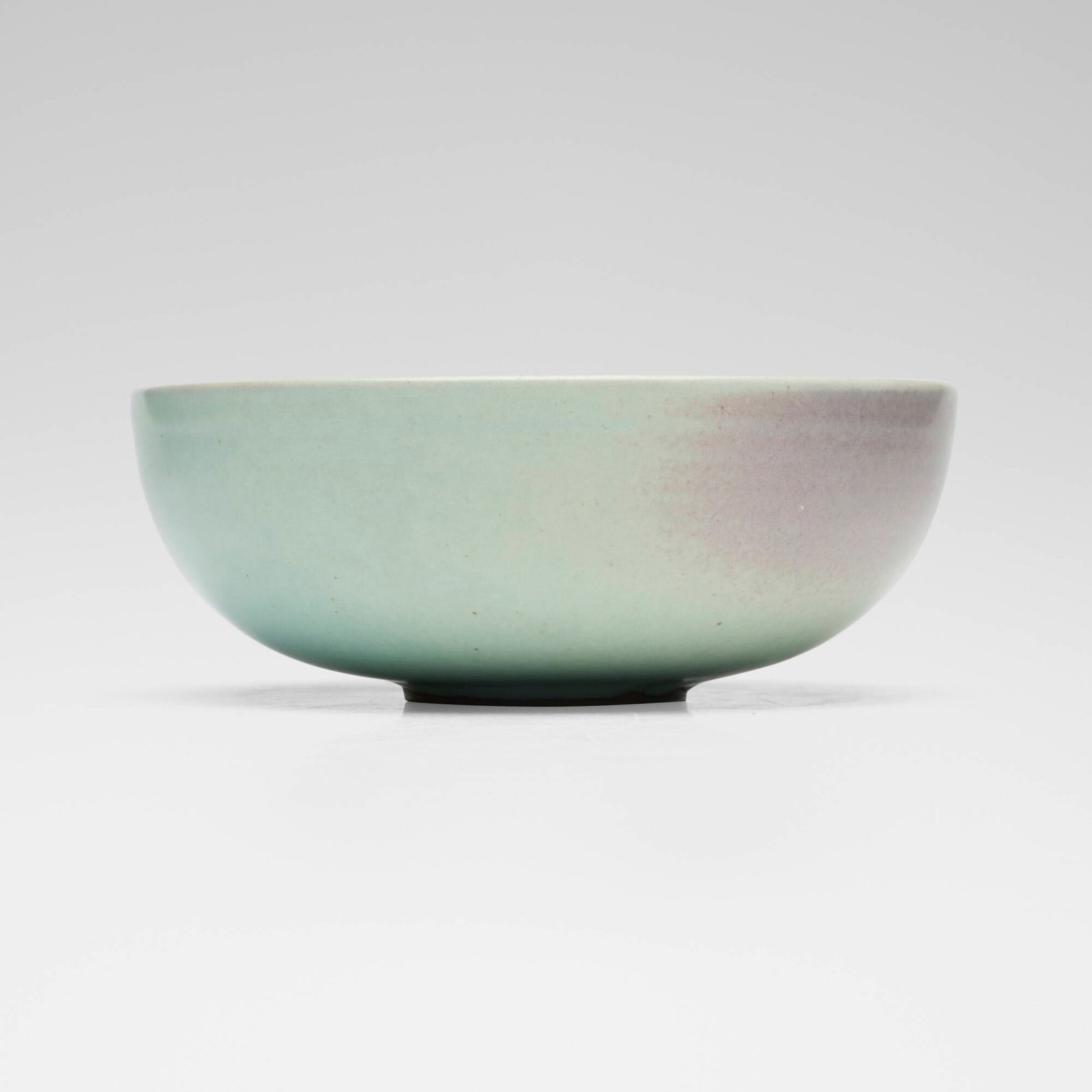 Fong Chow, Jun-type bowl: Fong Chow Jun-type bowl 1946glazed stoneware 2.75 h x 7.125 w x 7.25 d in (7 x 18 x 18 cm) Incised signature and date to underside 'Fong Chow 46' with illegible markings. T