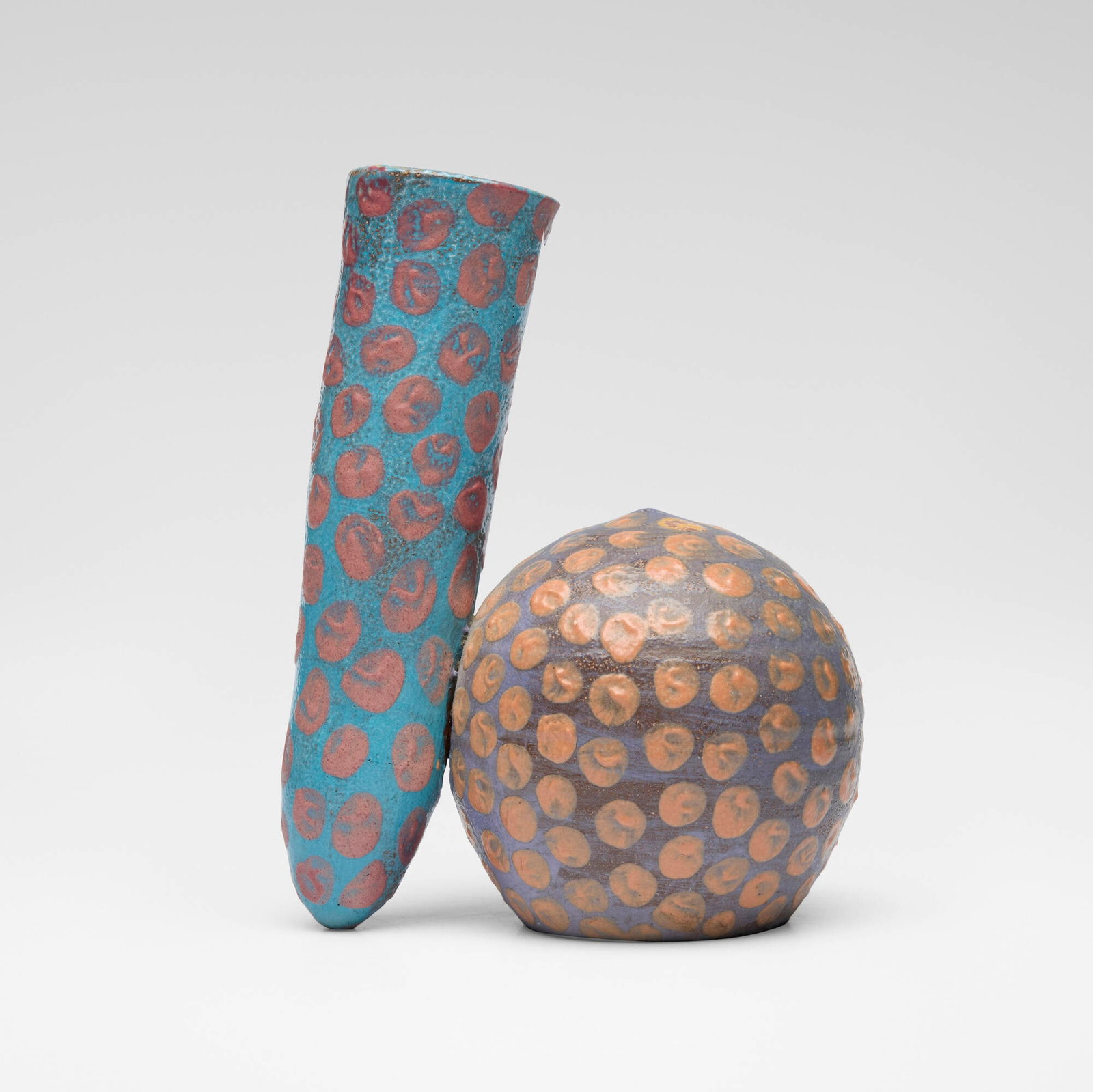 Eva Kwong, Untitled: Eva Kwong Untitled 1990 glazed earthenware 9 h x 7 w x 5.125 d in (23 x 18 x 13 cm) Incised signature and date to underside 'Eva Kwong ? 90'. This work will ship from Lambertville, New Jersey.