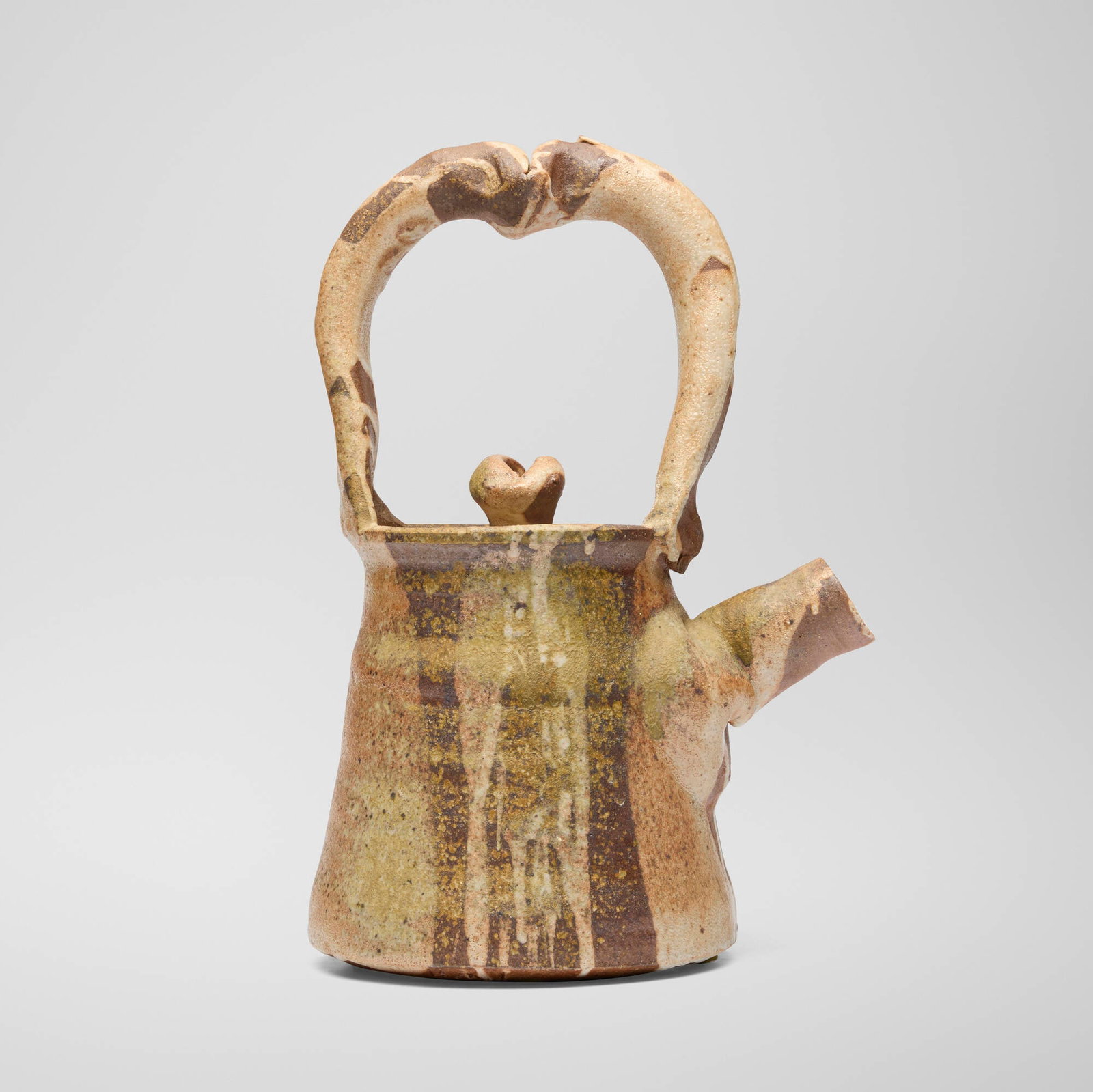 Ken Ferguson, attribution, Teapot: Ken Ferguson, attribution Teapot c. 1980glazed stoneware 14.5 h x 10 w x 7.5 d in (37 x 25 x 19 cm) Illegible mark to underside. This work will ship from Lambertville, New
