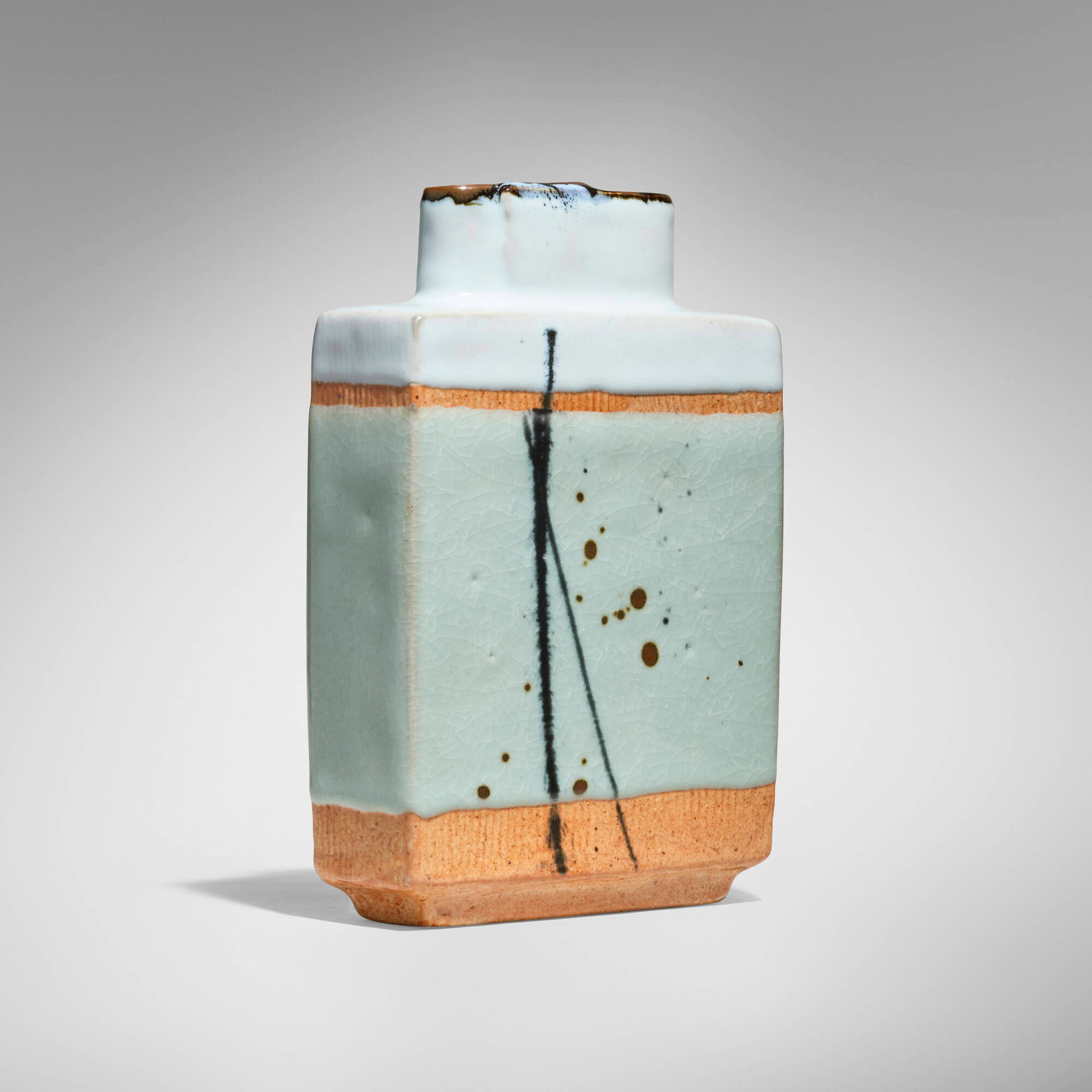 Albert Green, Vase: Albert Green Vase glazed stoneware 11.5 h x 7.75 w x 3 d in (29 x 20 x 8 cm) Glazed signature to underside 'Green'. Provenance: Kornbluth Gallery, Fair Lawn, NJ | Private Col