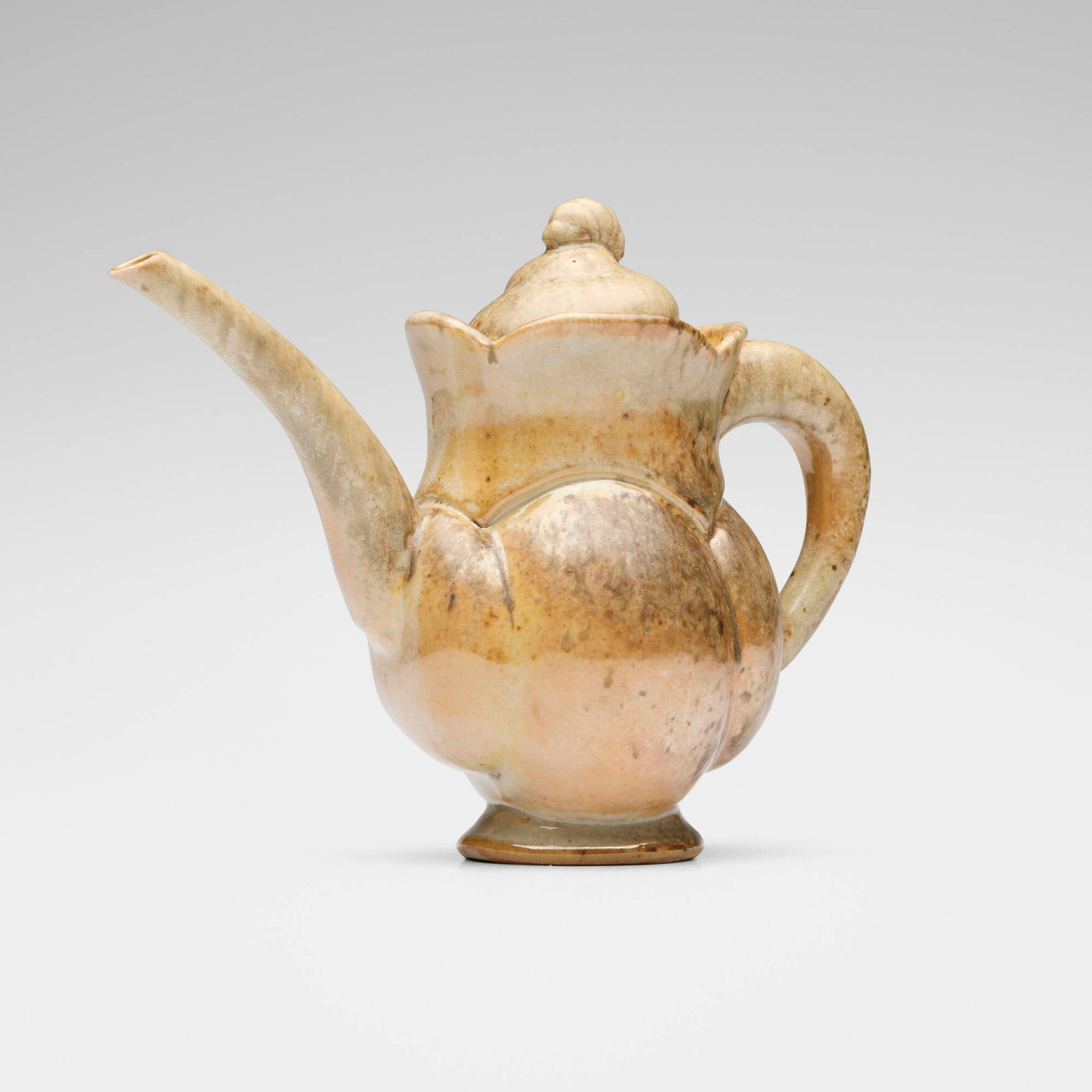 Henry Tanaka, Teapot: Henry Tanaka Teapot c. 1990glazed stoneware 8.875 h x 11.5 w x 5.375 d in (23 x 29 x 14 cm) This work will ship from Lambertville, New Jersey.