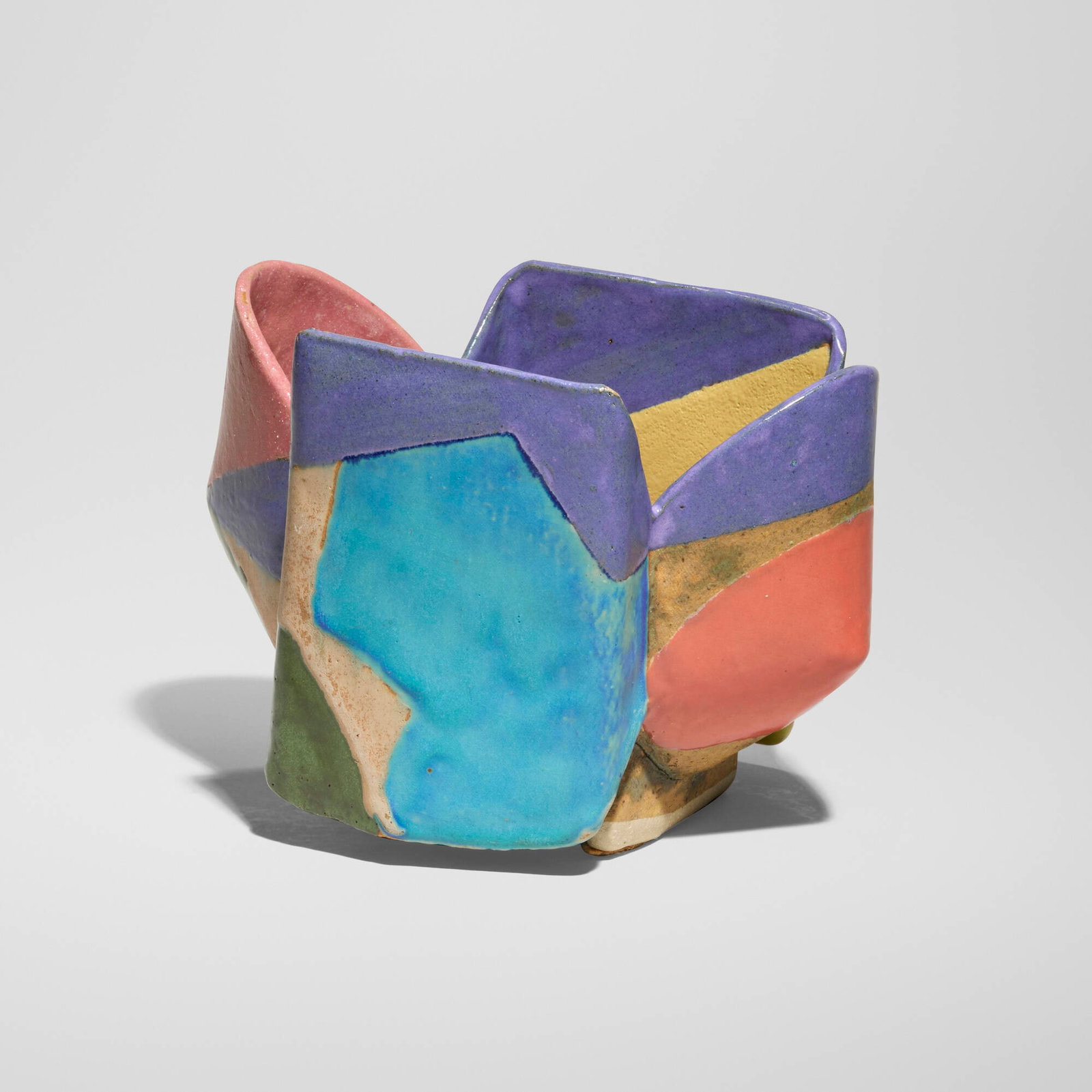 John Gill, Vase: John Gill Vase 1996glazed stoneware 6.25 h x 8.5 w x 6.75 d in (16 x 22 x 17 cm) Glazed signature and date to underside 'Gill 96'. Provenance: Kraushaar Galleries, New