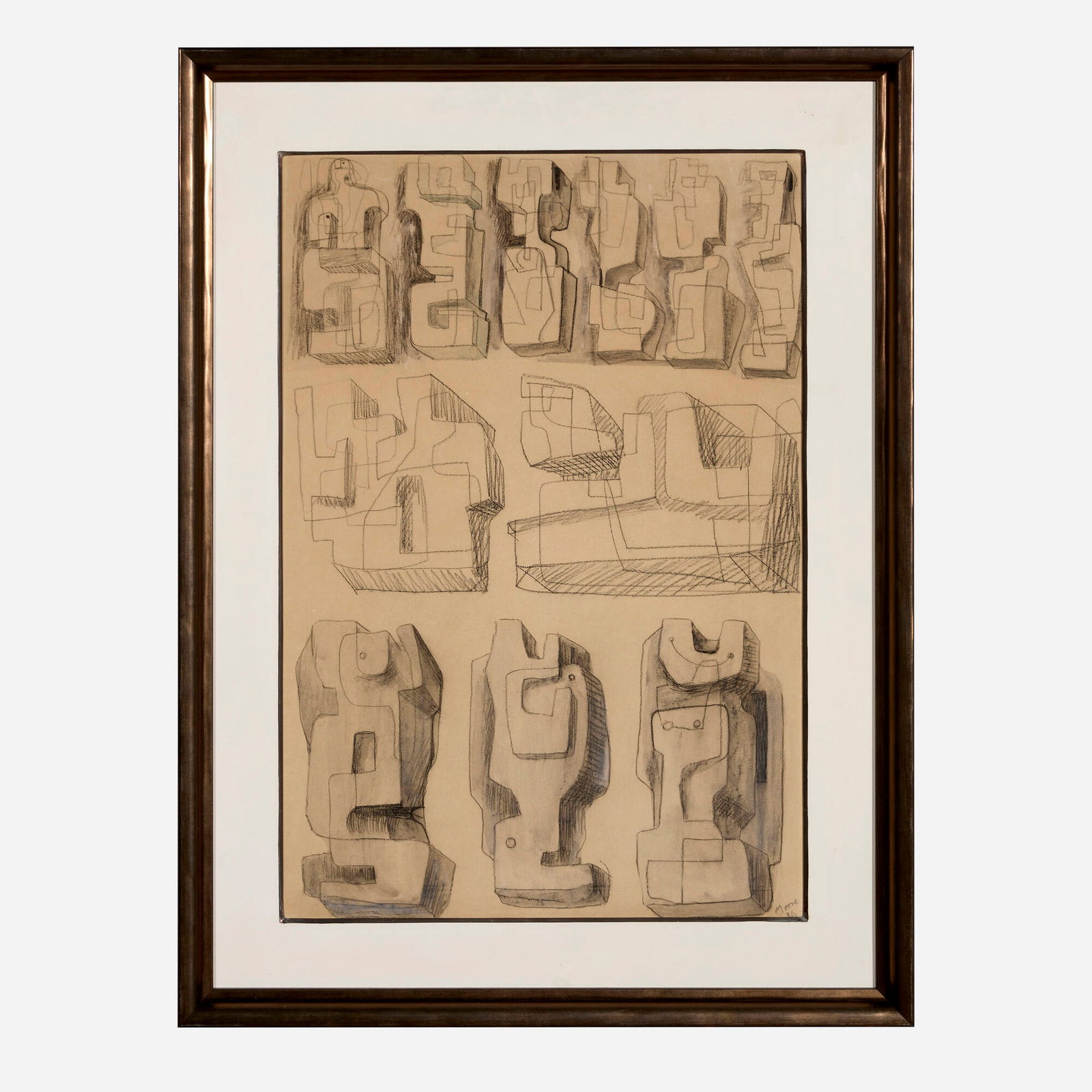 Henry Moore, Square Forms - 2